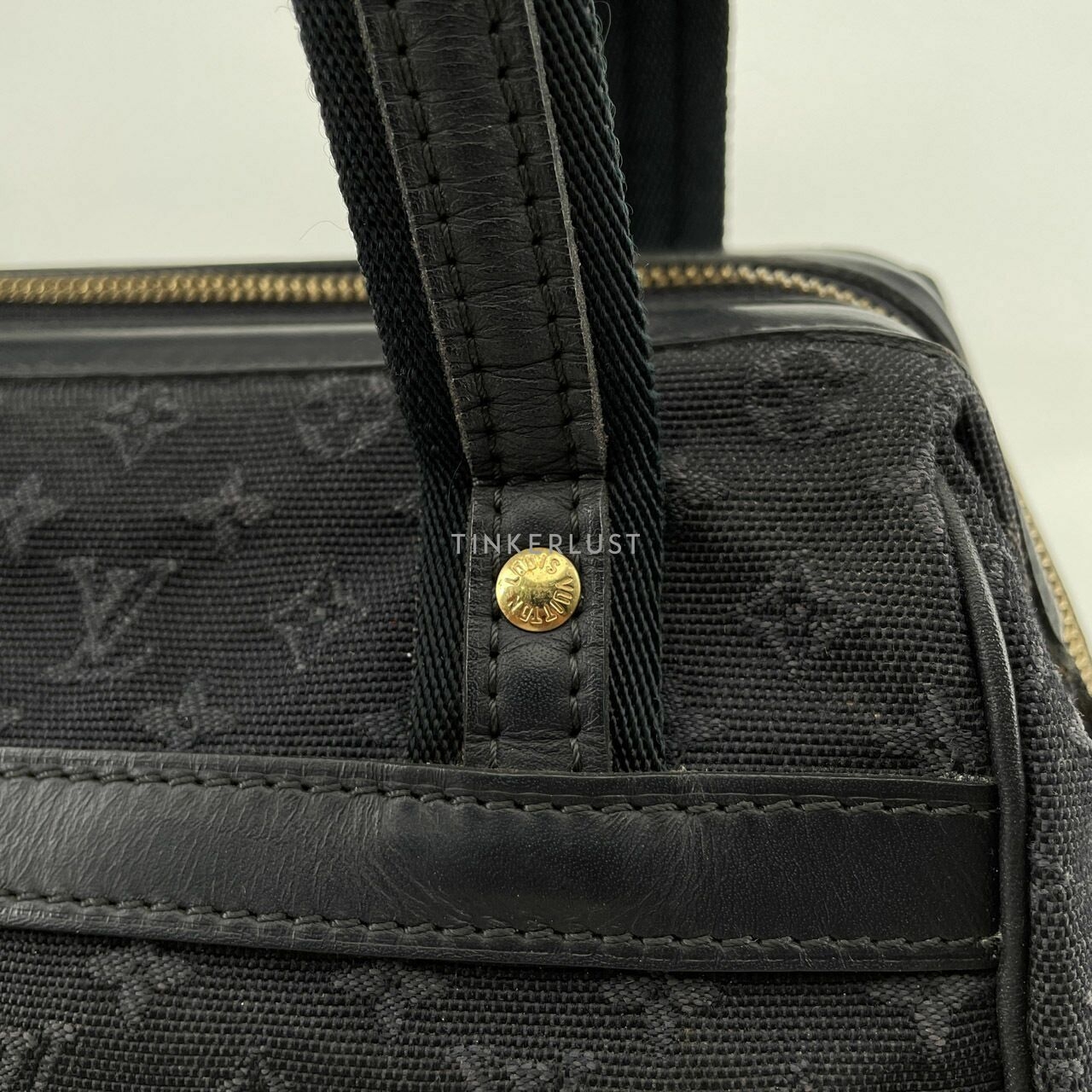 Louis Vuitton Navy Blue Monogram Mini Lin Josephine PM Bag