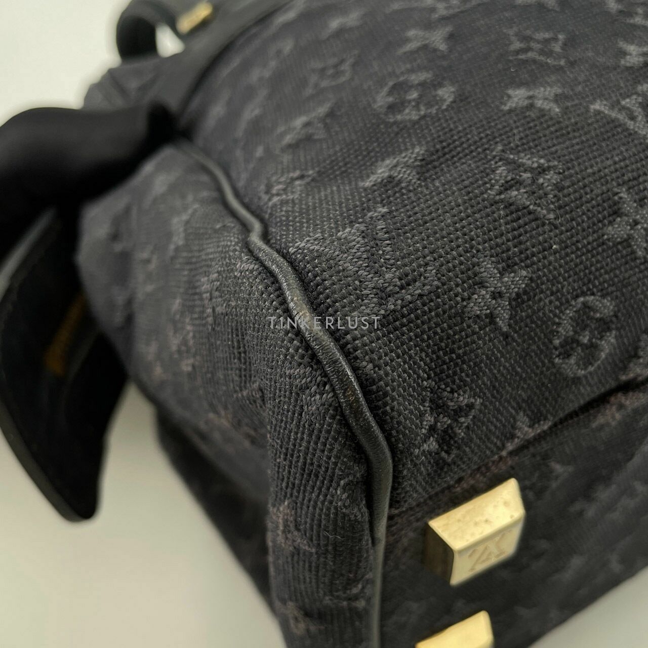 Louis Vuitton Navy Blue Monogram Mini Lin Josephine PM Bag