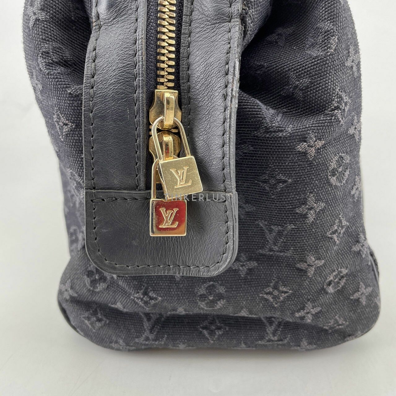 Louis Vuitton Navy Blue Monogram Mini Lin Josephine PM Bag