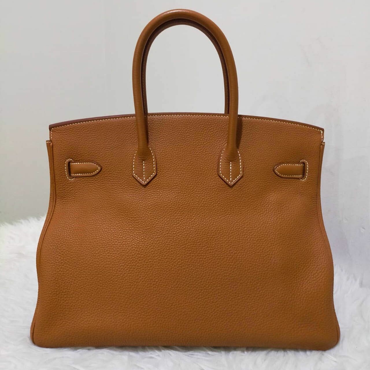 Hermes Birkin 35 Gold Togo Phw Stamp R 2014 Handbag