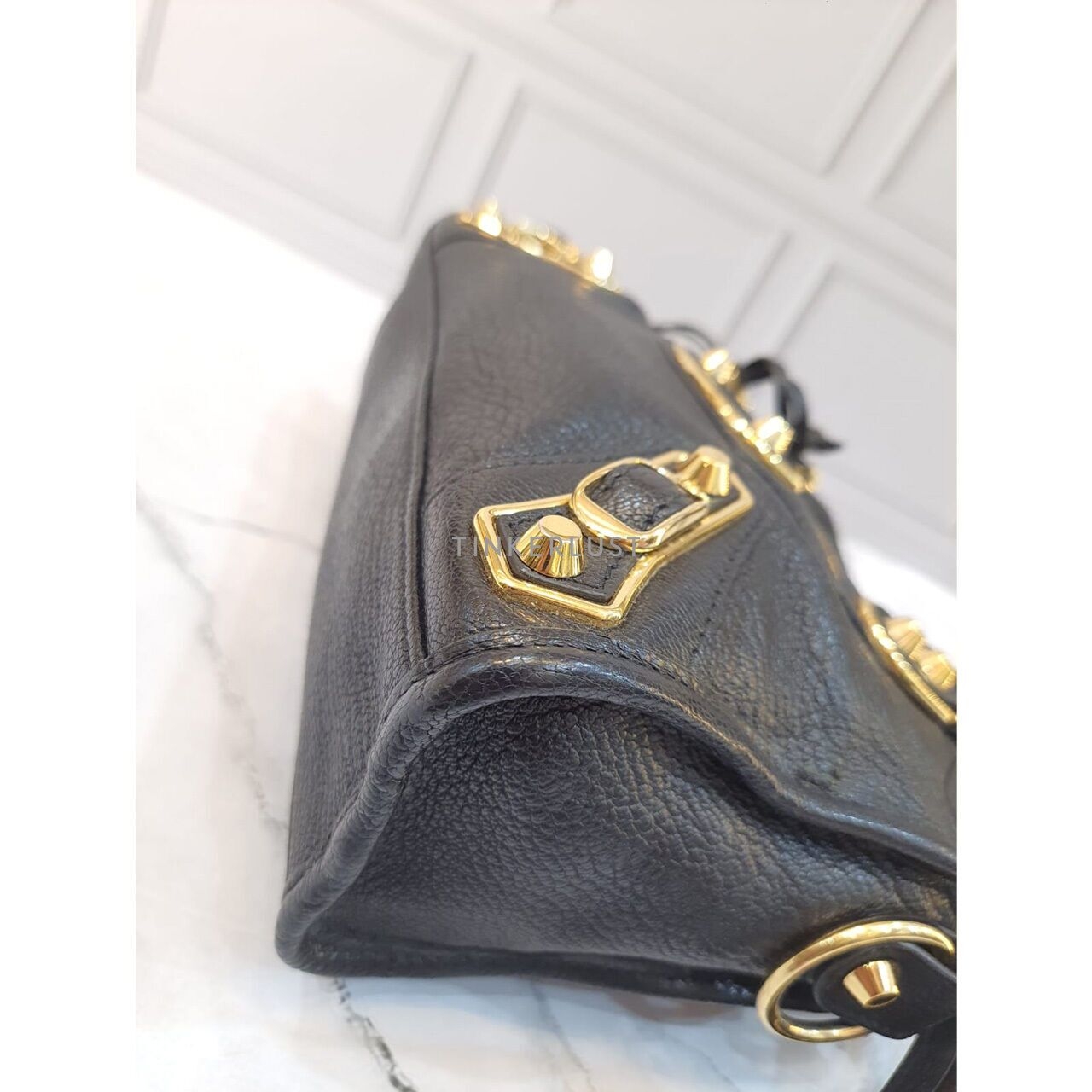 Balenciaga Mini City Edge Black 2020 GHW Satchel