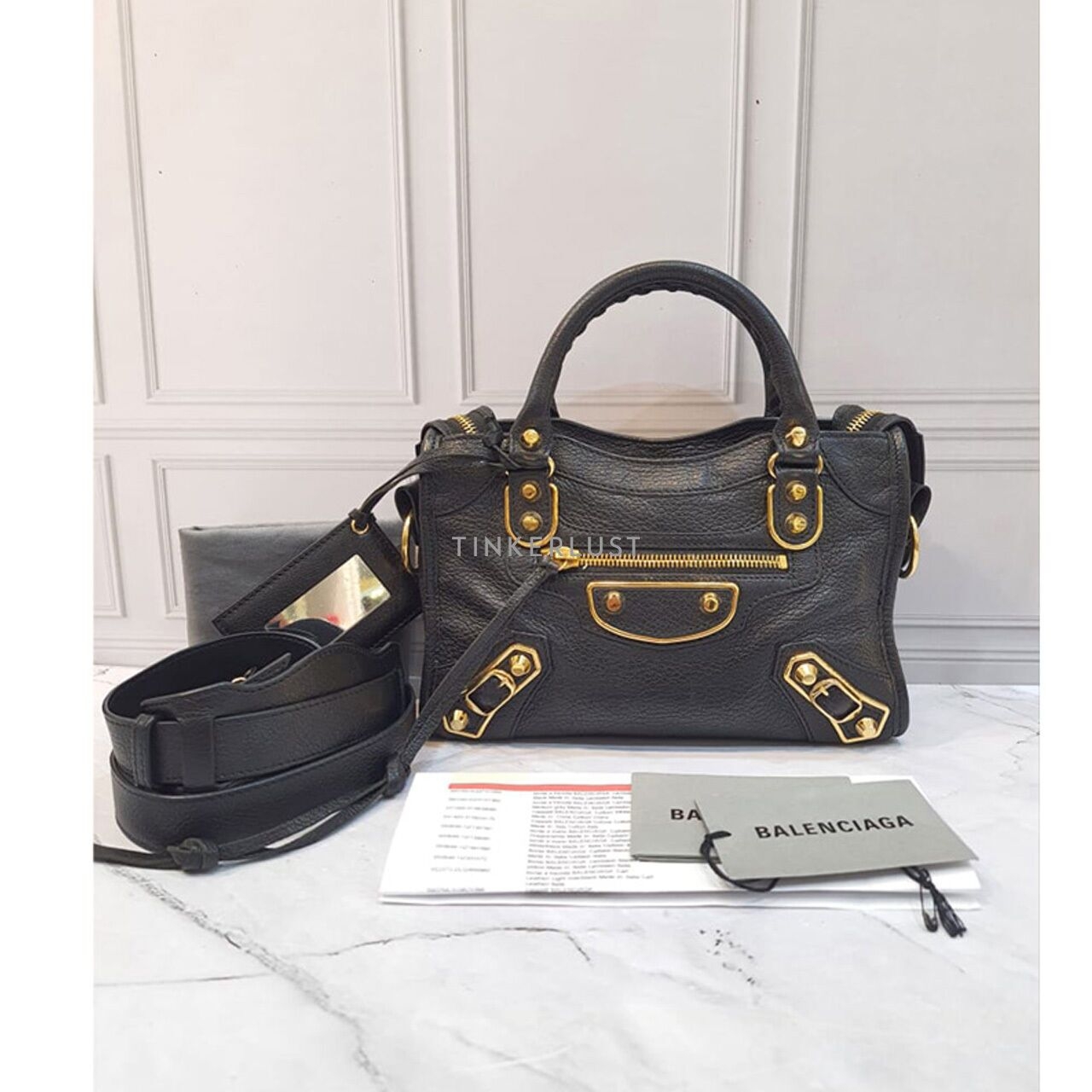 Balenciaga Mini City Edge Black 2020 GHW Satchel