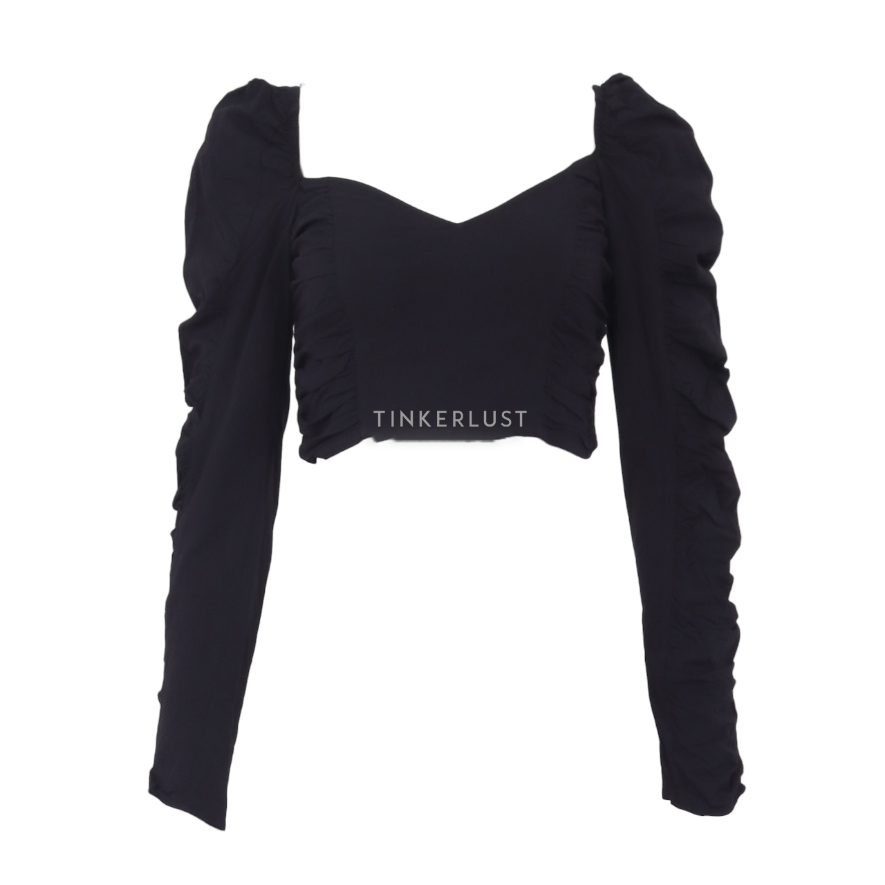 Zara Black Crop Blouse