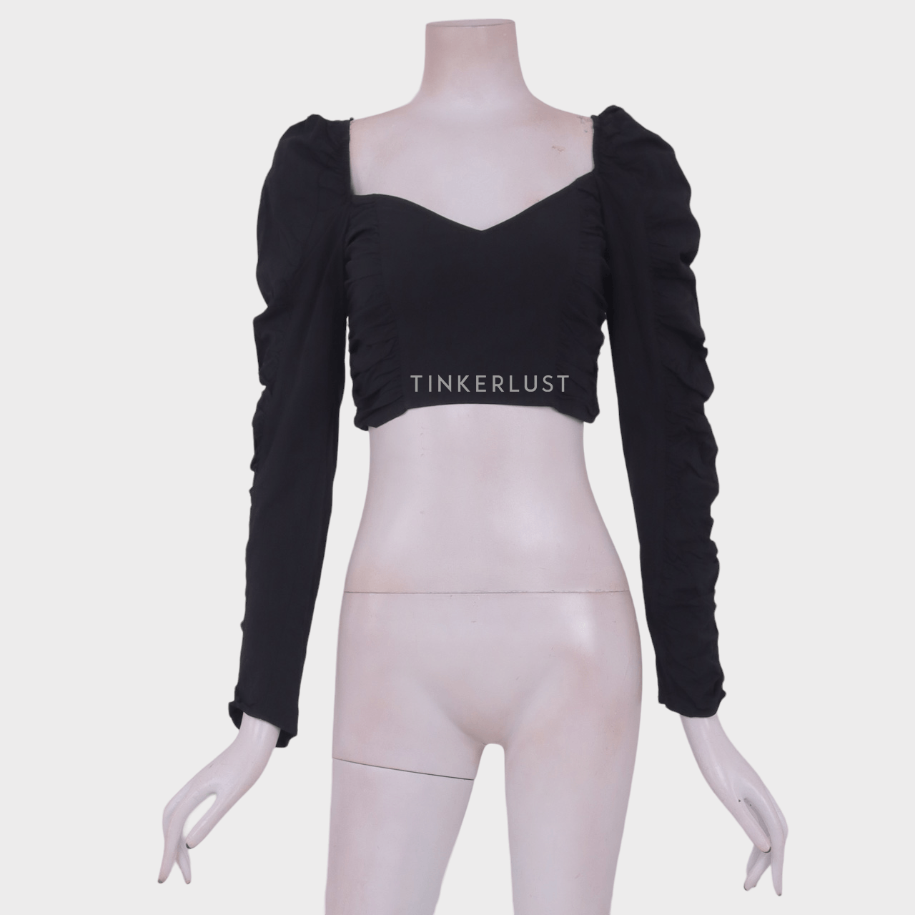 Zara Black Crop Blouse