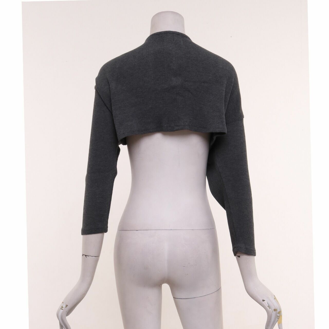 Popoluca x Makeup Artist Grey Crop Cardigan