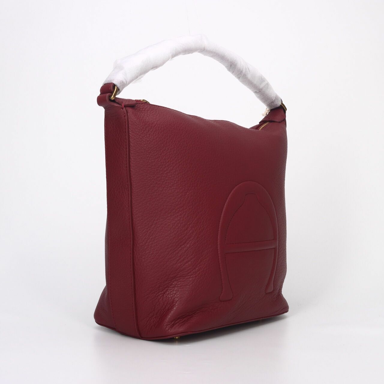 Aigner Adeline Bucket Antic Cordovan Maroon Shoulder Bag