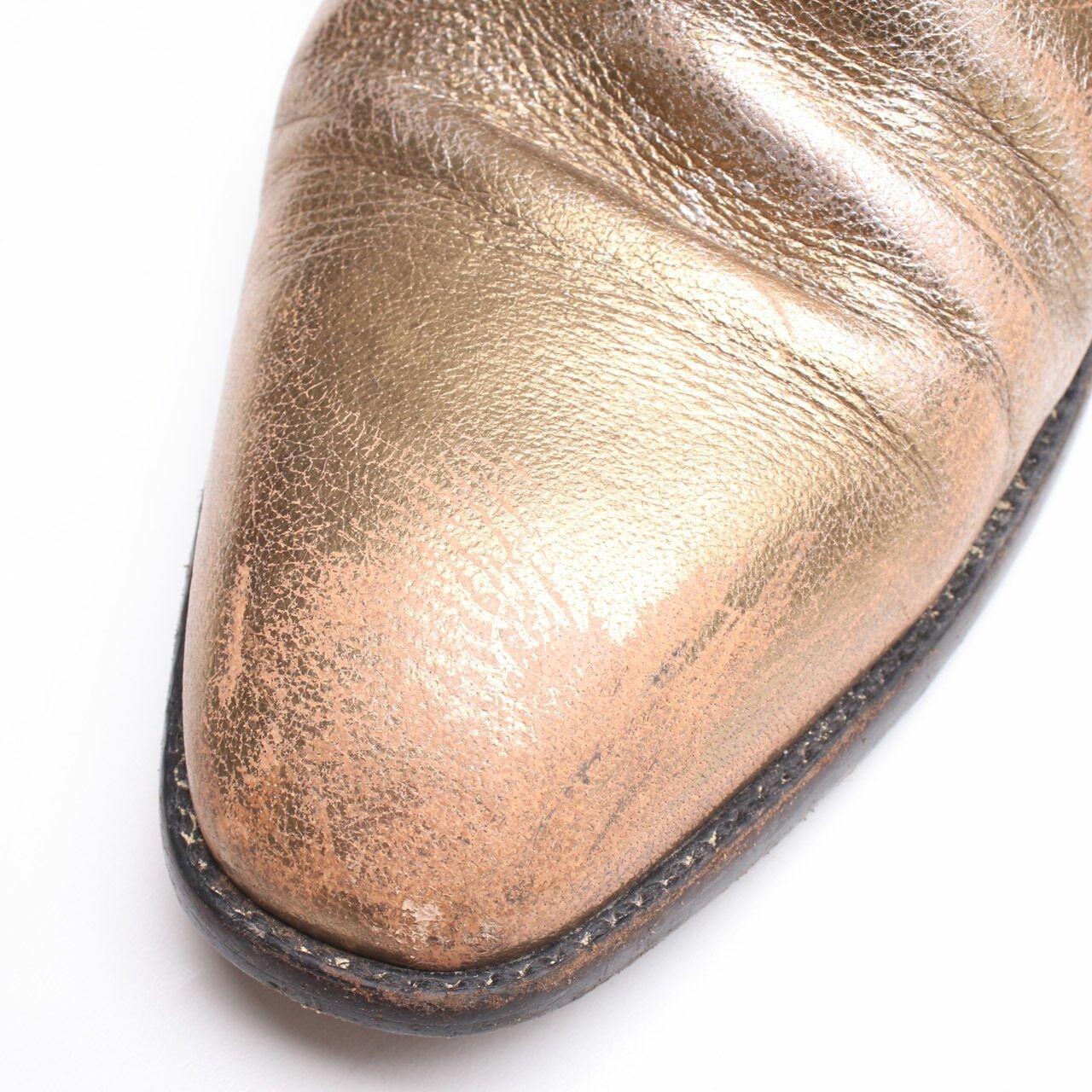 Saint Laurent Gold Boots