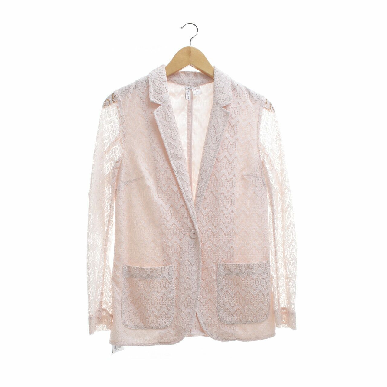 H&M Peach Lace Blazer