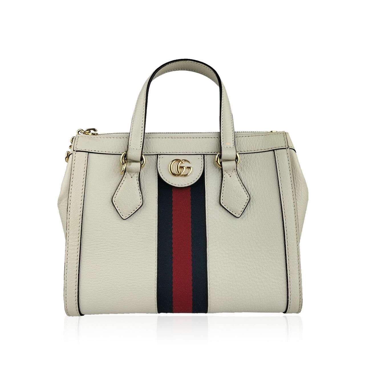 Gucci Small GG Ophidia Tote Bag in White