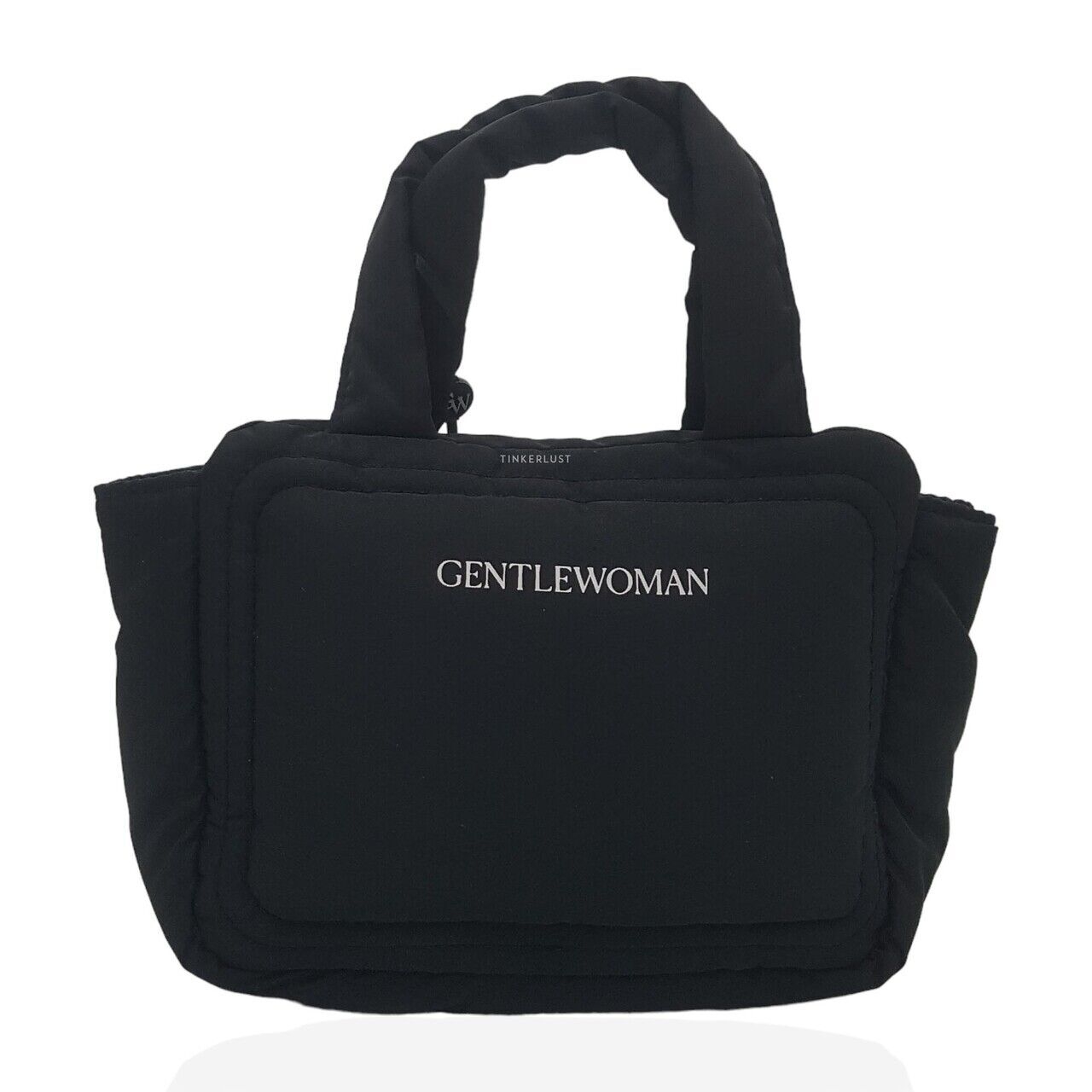 Gentle Women Black Flag Bag Nylon with Longstrap Satchel