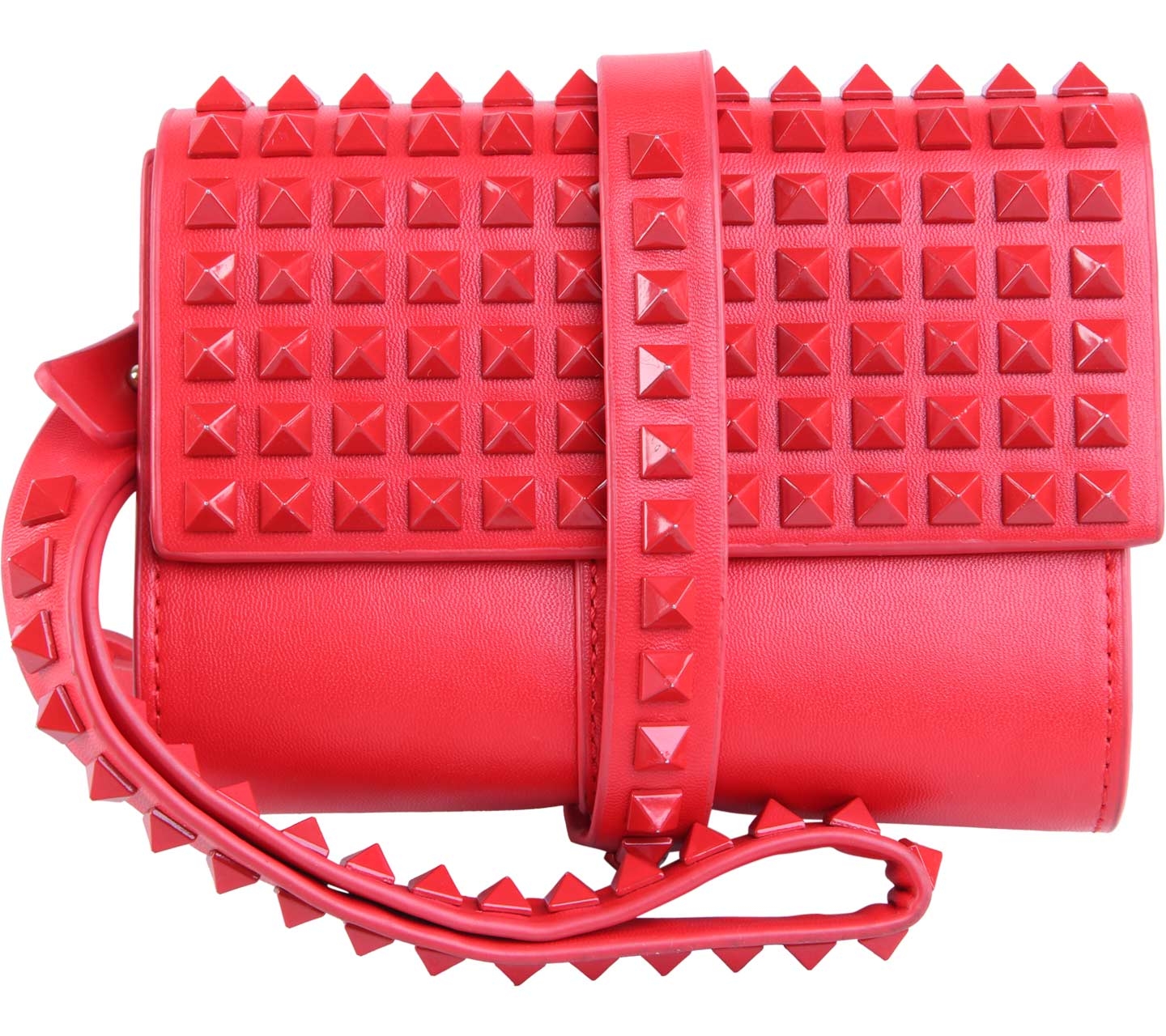 Zara Red Studded Clutch