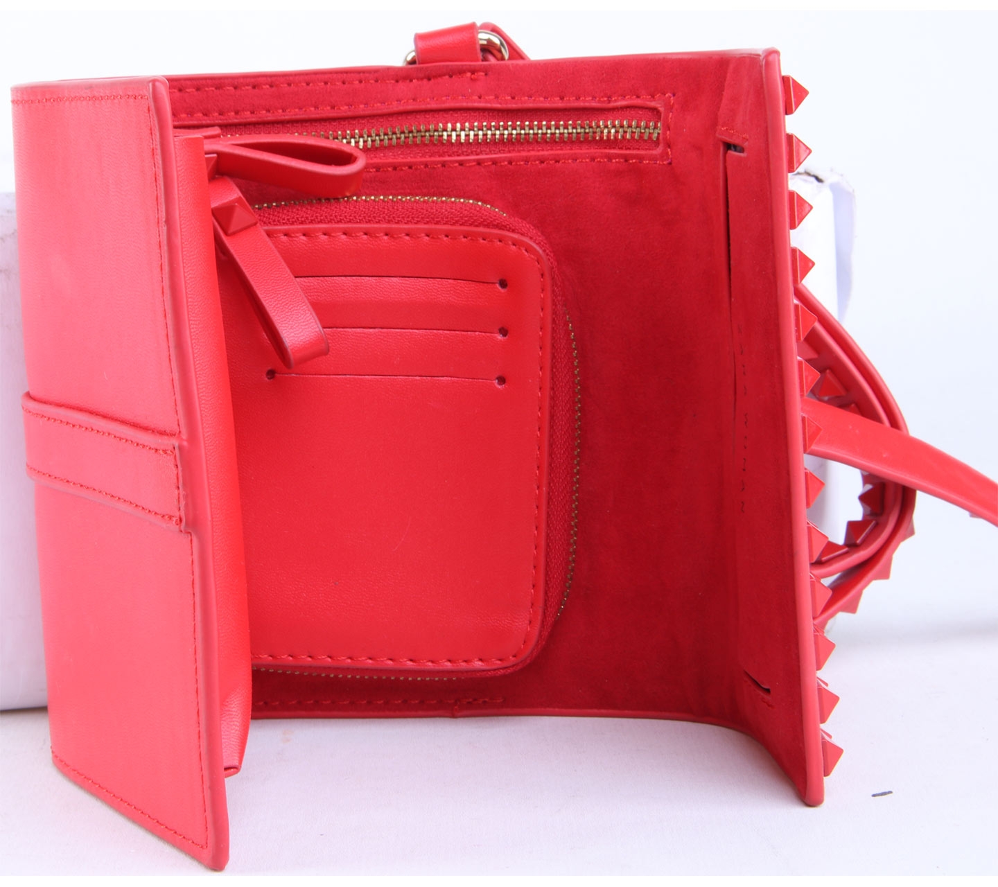 Zara Red Studded Clutch