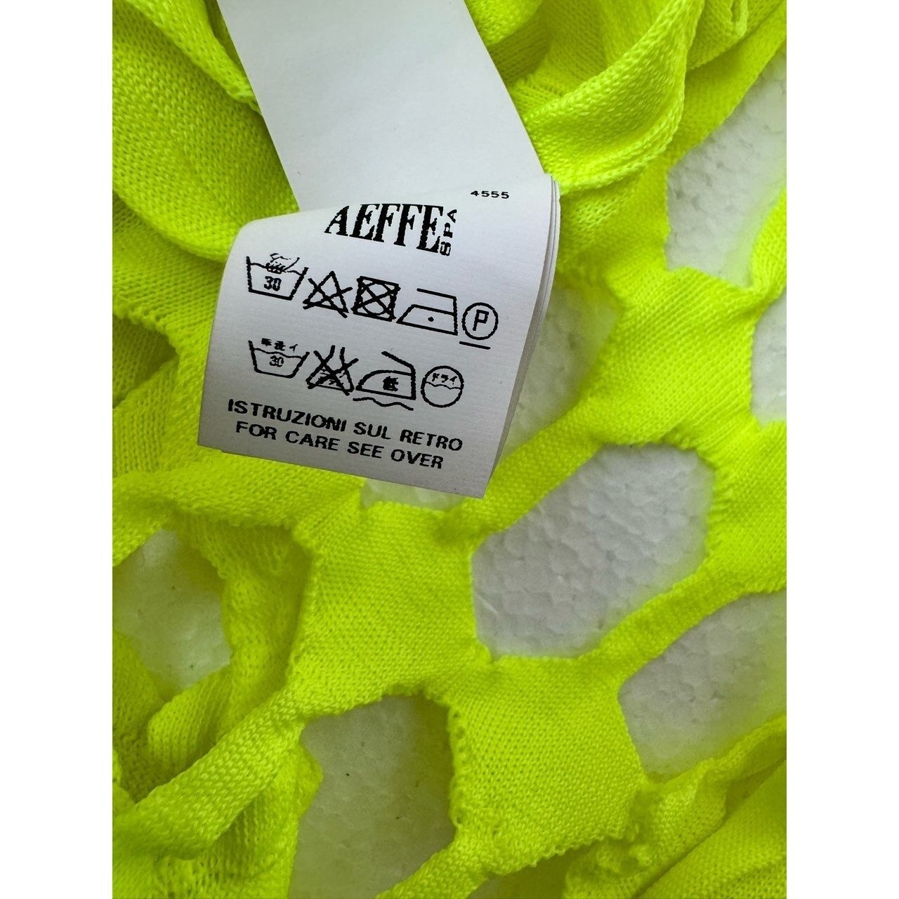 Moschino Neon Yellow Cardigan