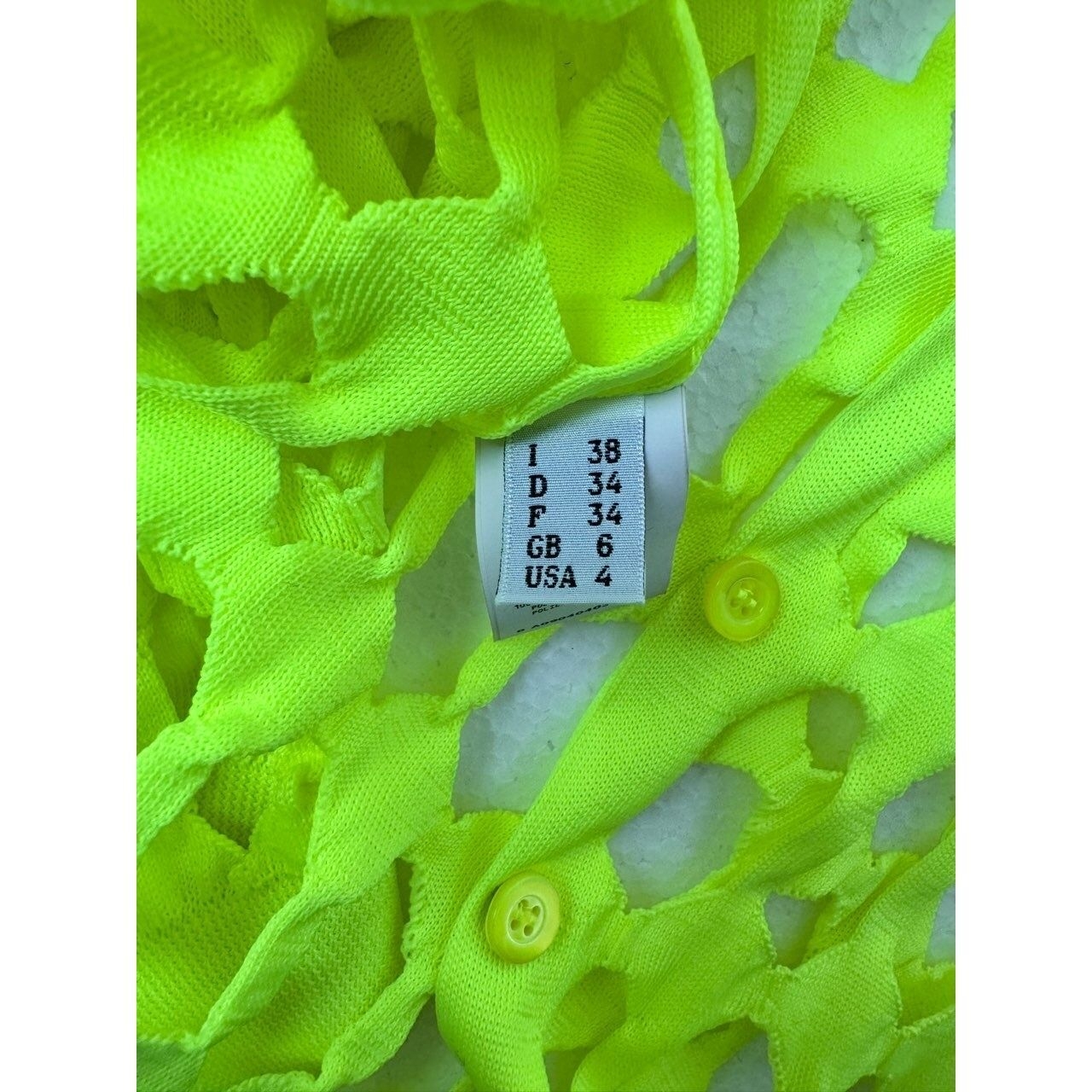 Moschino Neon Yellow Cardigan