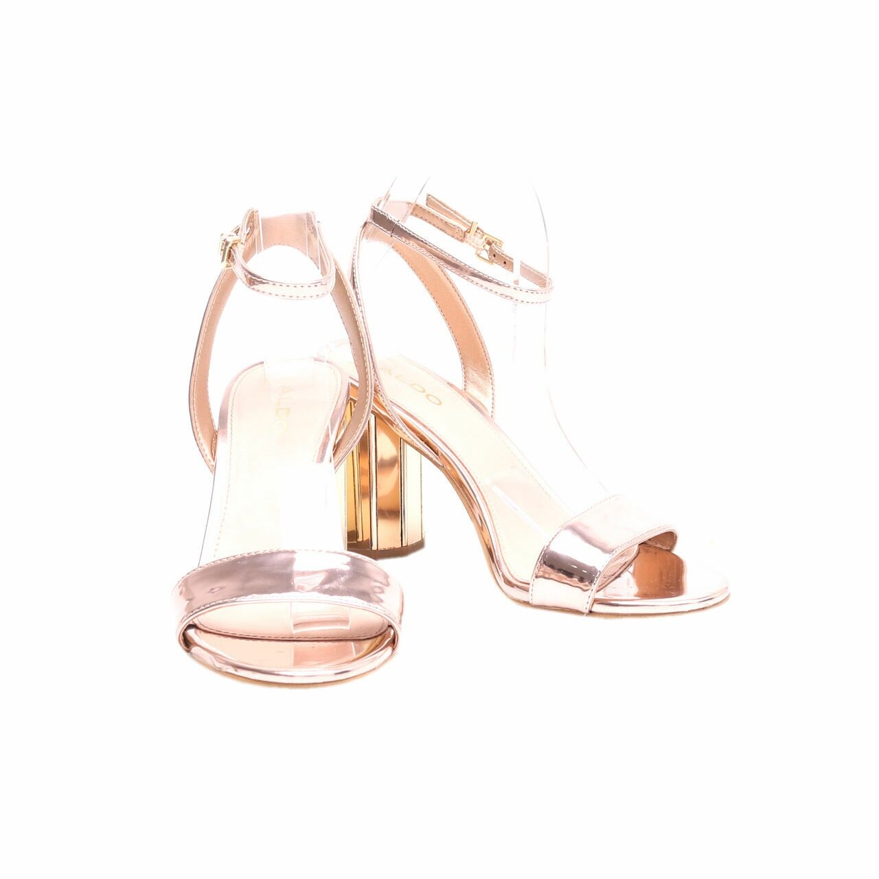 Aldo Ariani 86 Rose Gold Heels