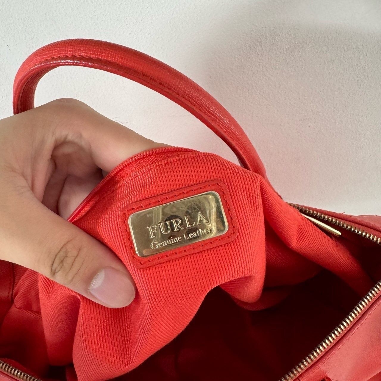 Furla Linda Orange Tote Bag