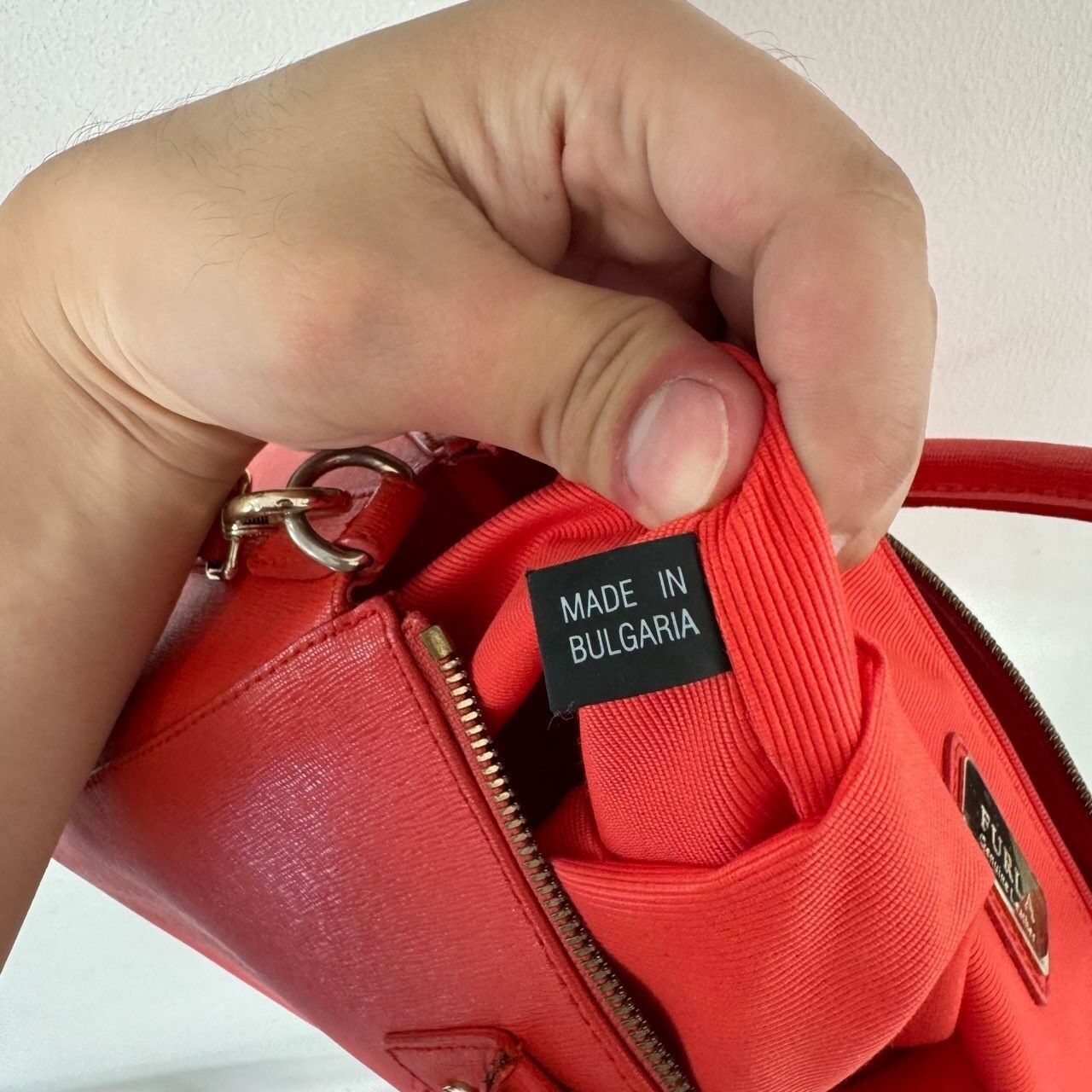 Furla Linda Orange Tote Bag