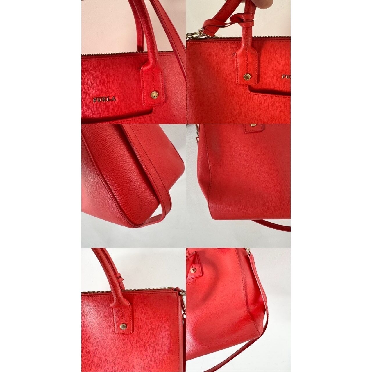 Furla Linda Orange Tote Bag