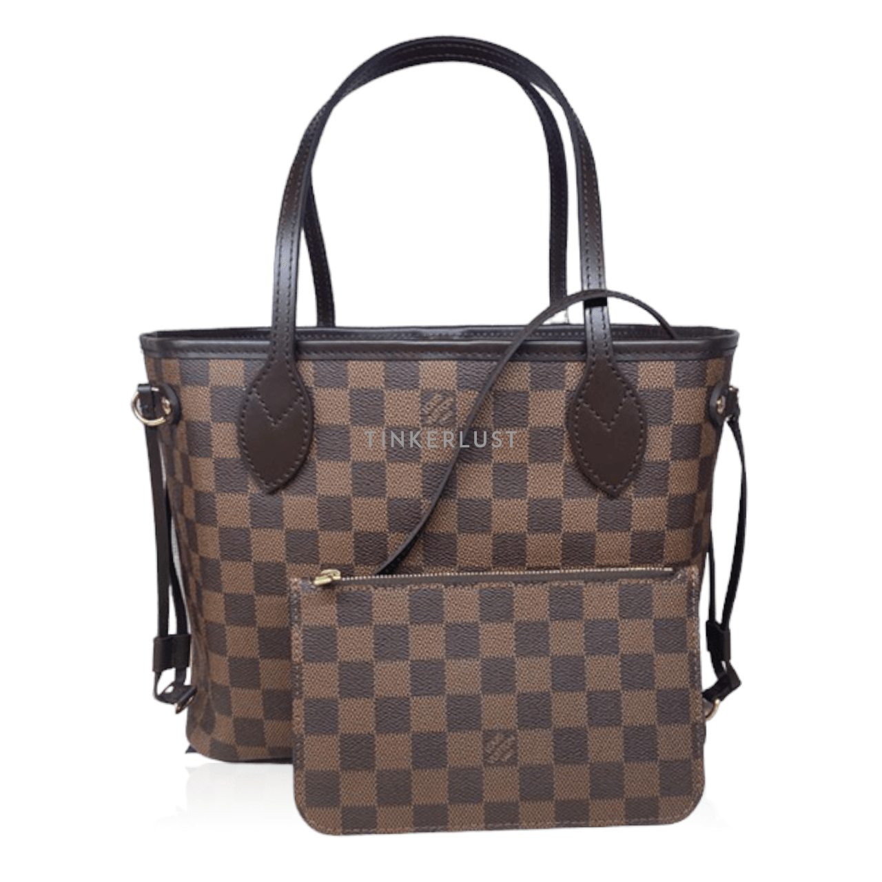 Louis Vuitton Neverfull PM Damier Ebene Canvas Tote Bag