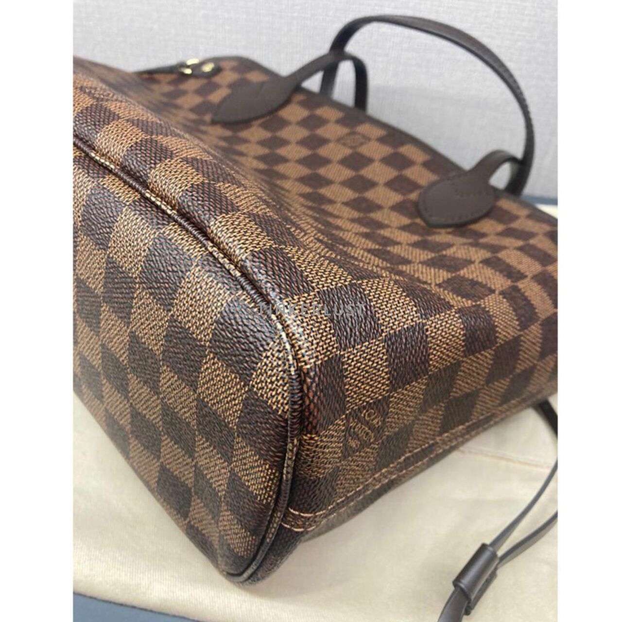 Louis Vuitton Neverfull PM Damier Ebene Canvas Tote Bag