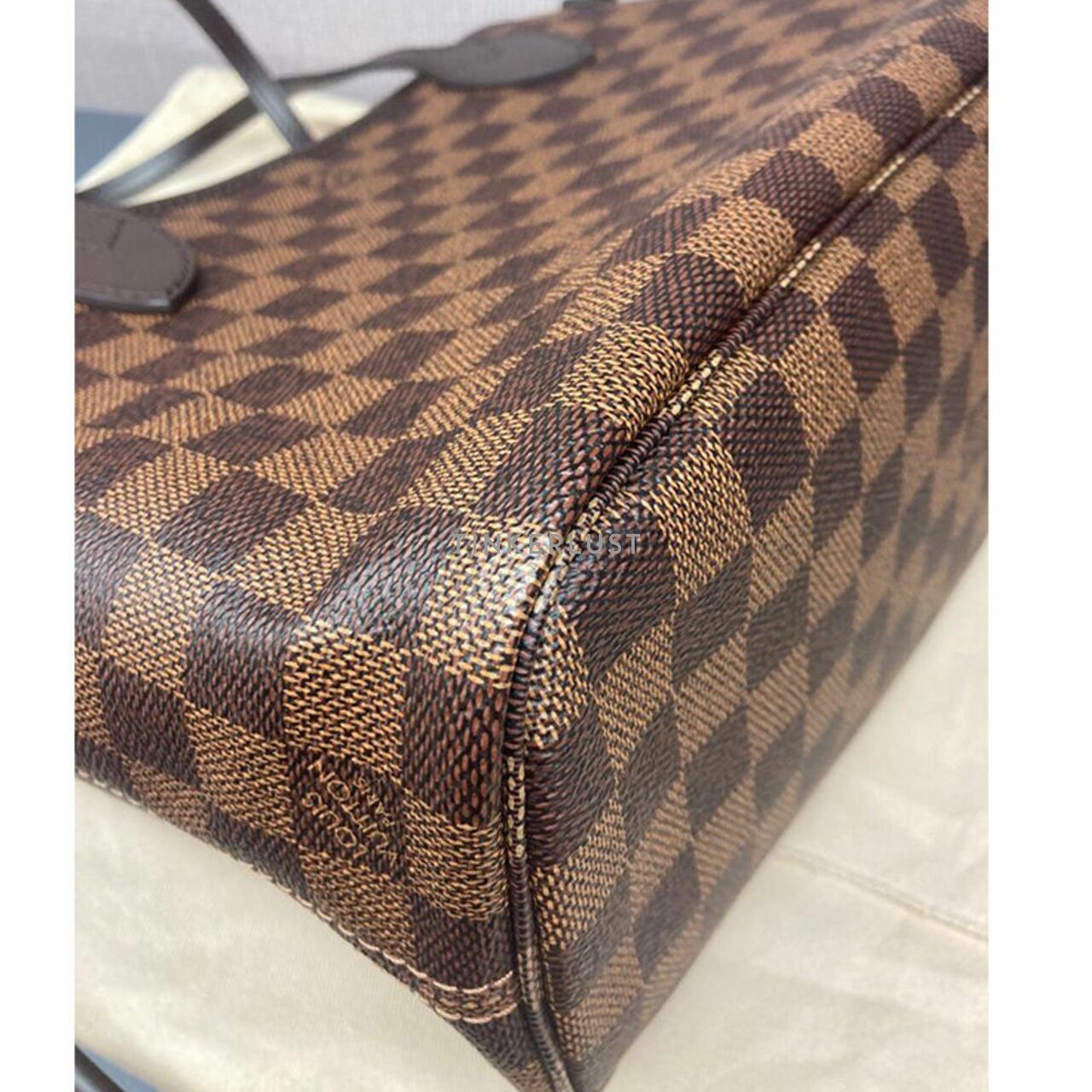 Louis Vuitton Neverfull PM Damier Ebene Canvas Tote Bag