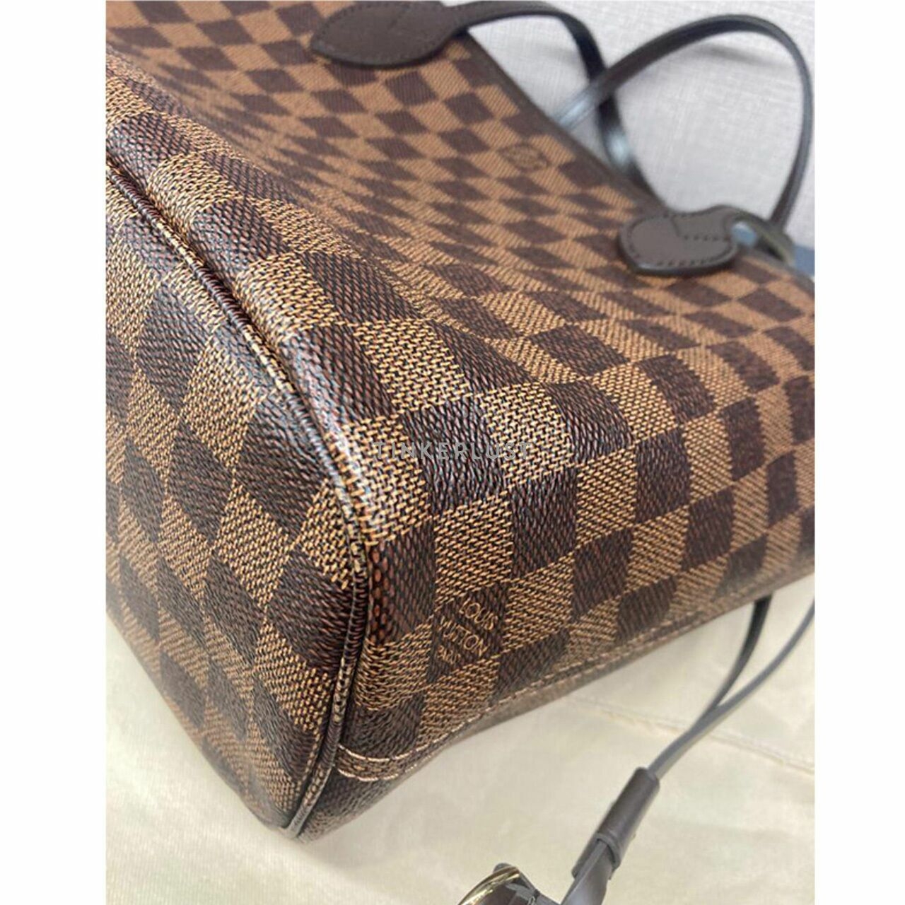 Louis Vuitton Neverfull PM Damier Ebene Canvas Tote Bag