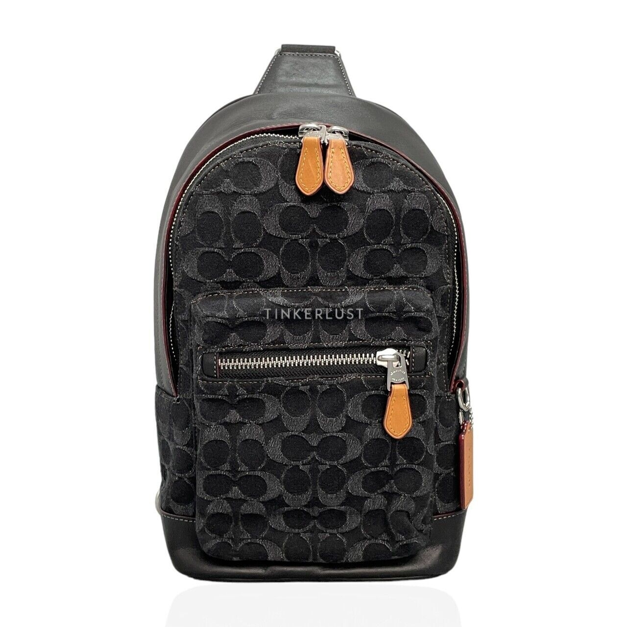 Coach Men CO913 Signature Denim West-Pack Backpack