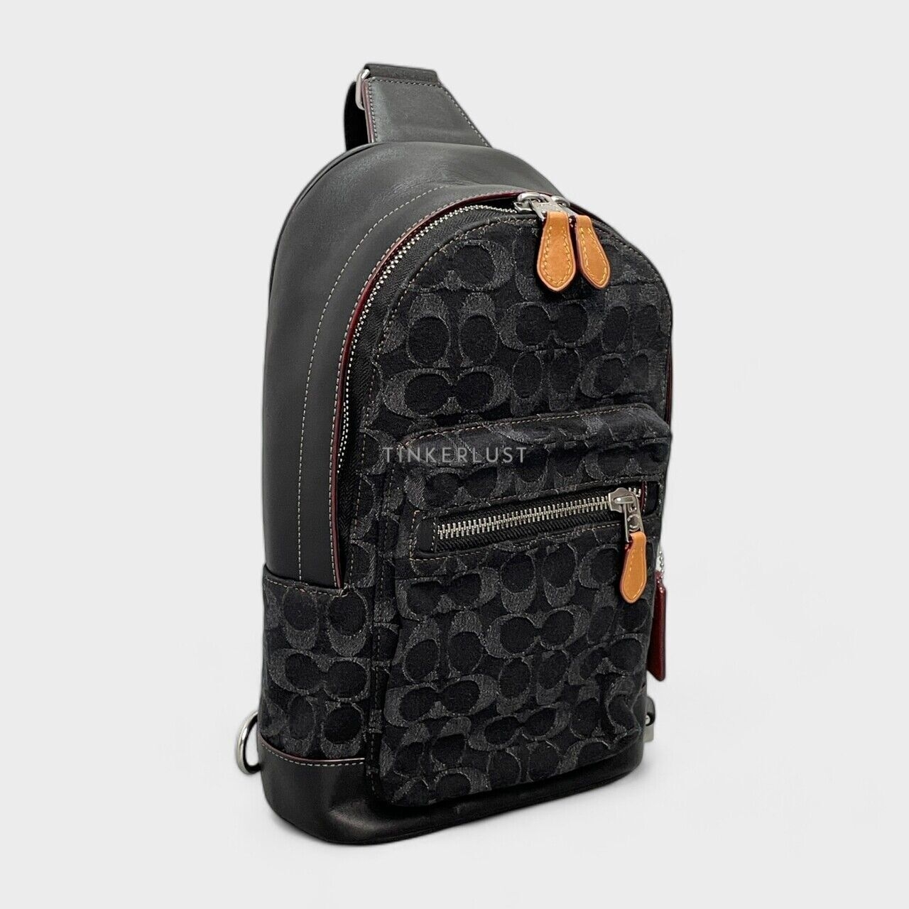 Coach Men CO913 Signature Denim West-Pack Backpack