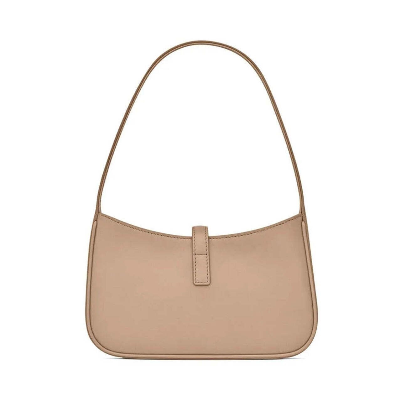 Saint Laurent Mini 5 A 7 Hobo Bag Smooth Leather Dark Beige