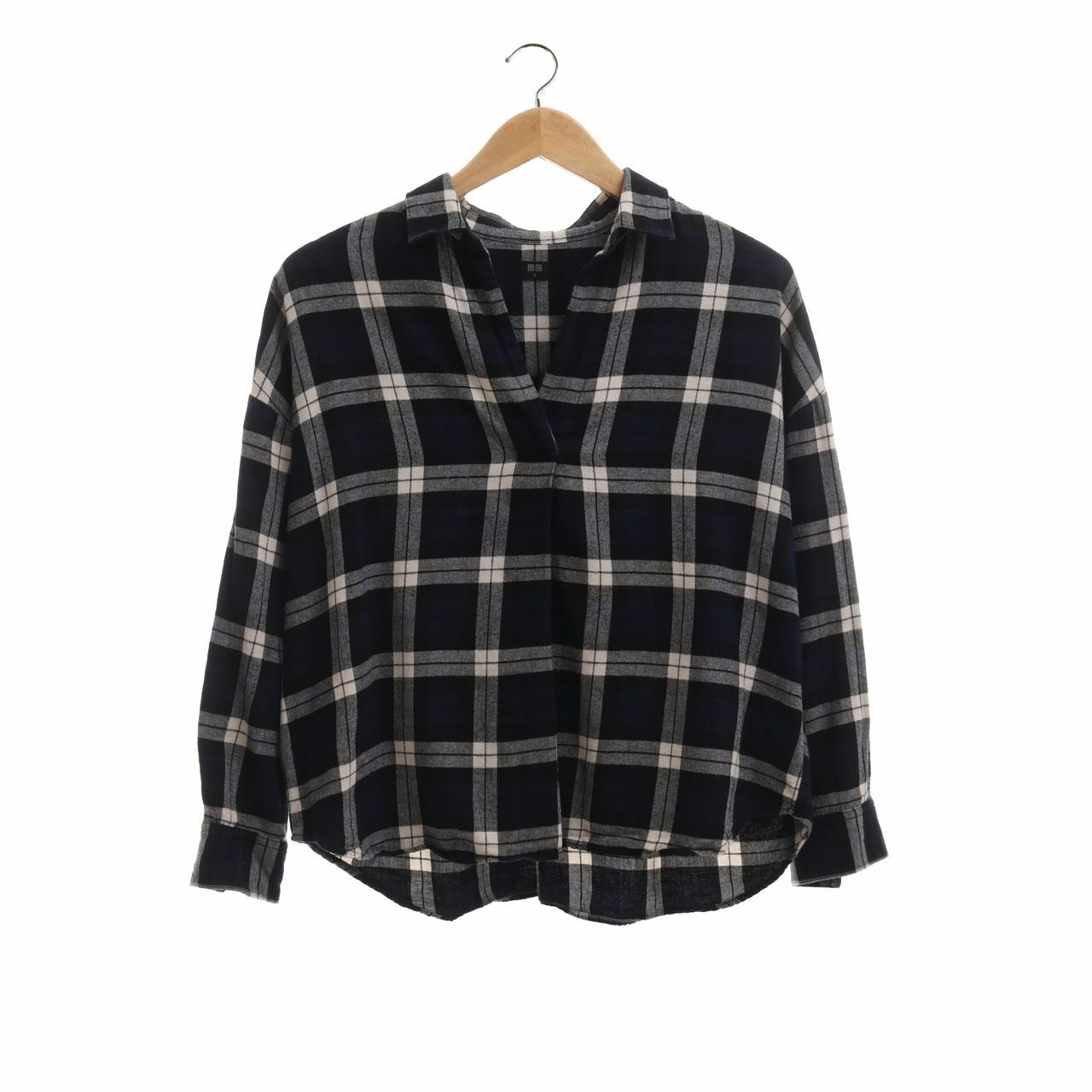 UNIQLO Multi Plaid Blouse