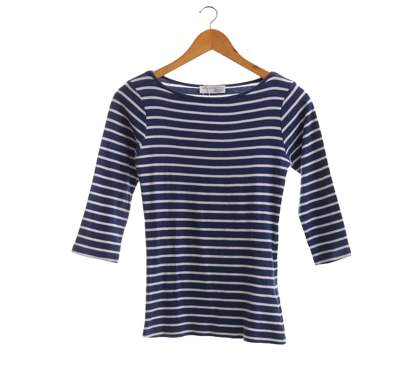 Zara Navy Striped T-Shirt