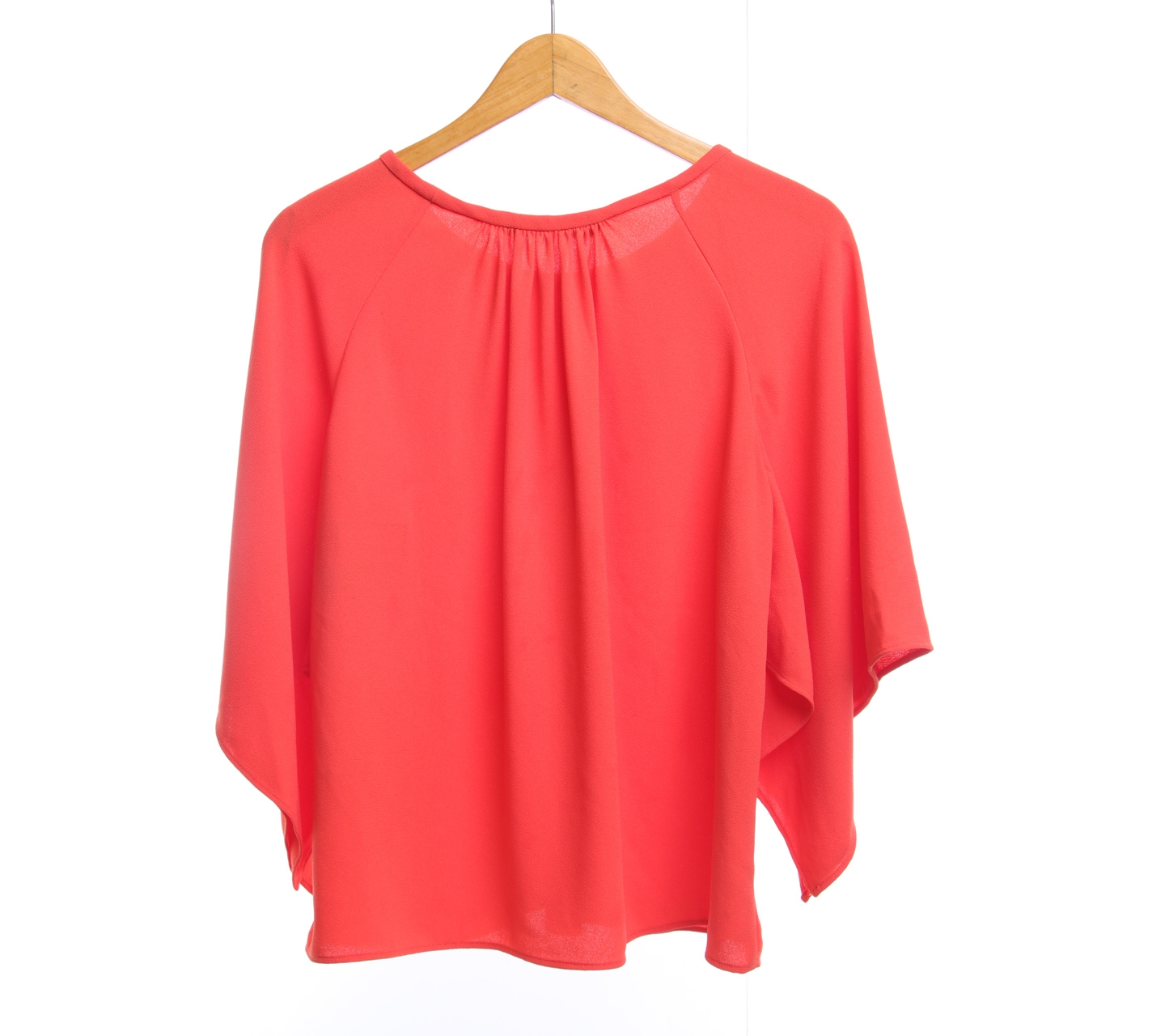 Zara Orange Bell Sleeve Blouse