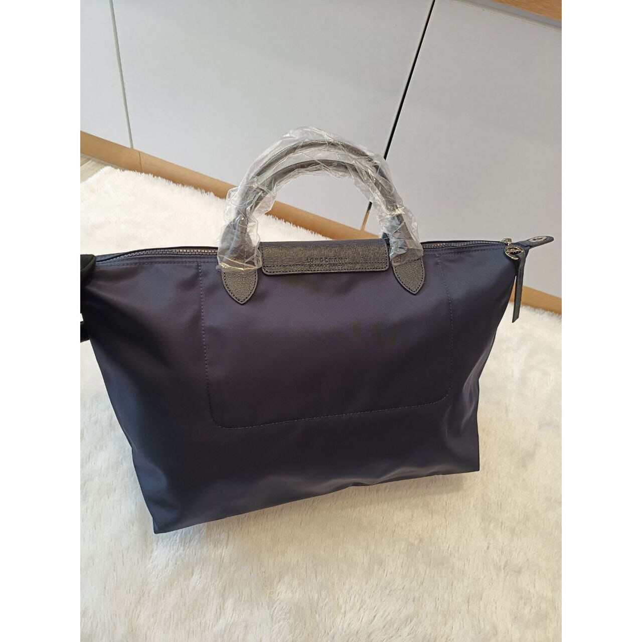 Longchamp Neo Large in Navy With Adjustable Strap Satchel Bag