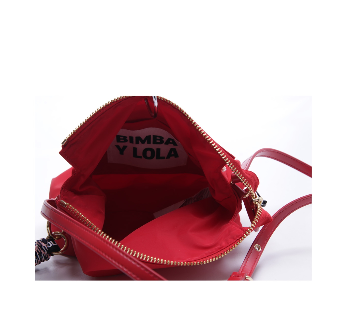 Bimba Y Lola Red Rectangular Crossbody Sling Bag