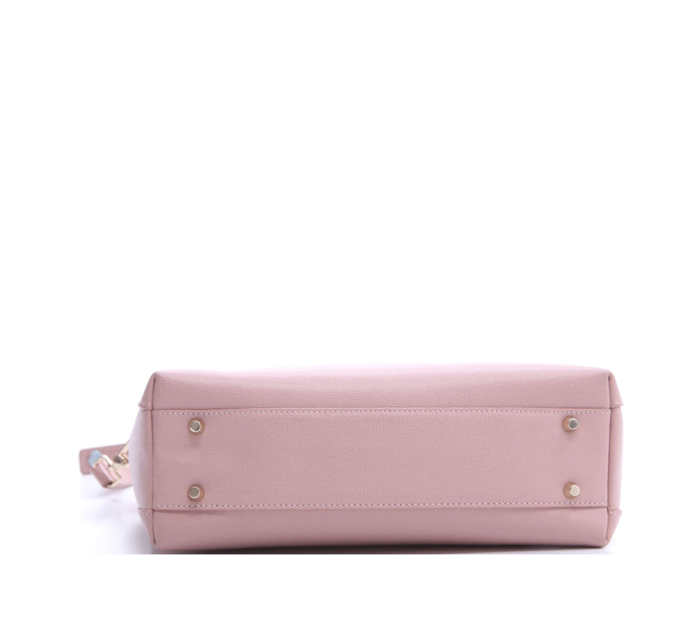 Furla Pink Coral Agata Medium Moonstone Satchel