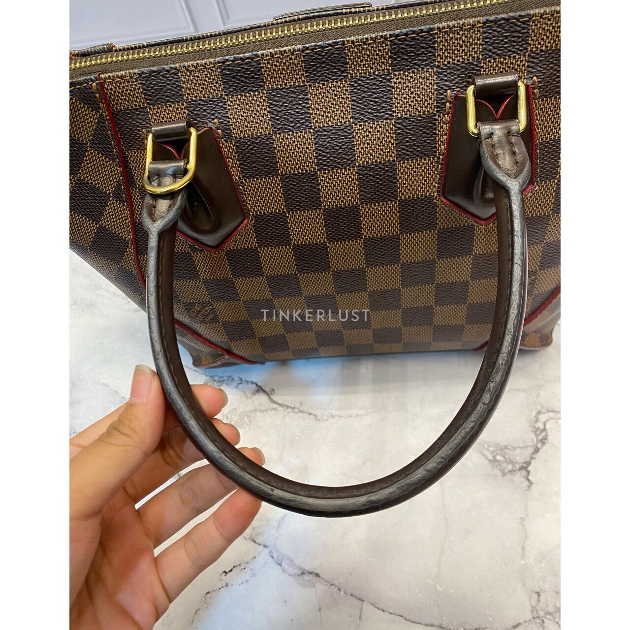 Louis Vuitton Caissa PM Damier GHW 2016 Satchel