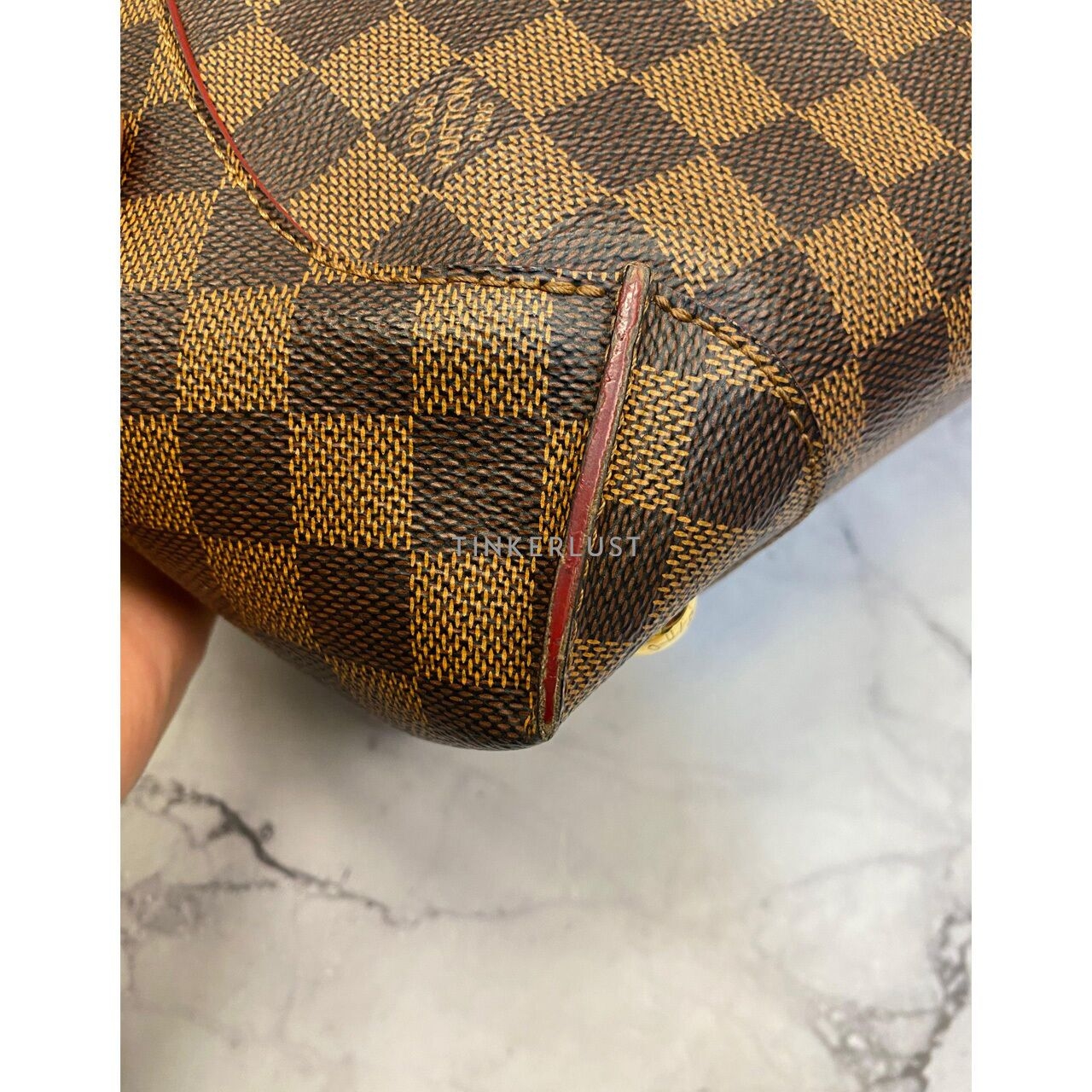 Louis Vuitton Caissa PM Damier GHW 2016 Satchel