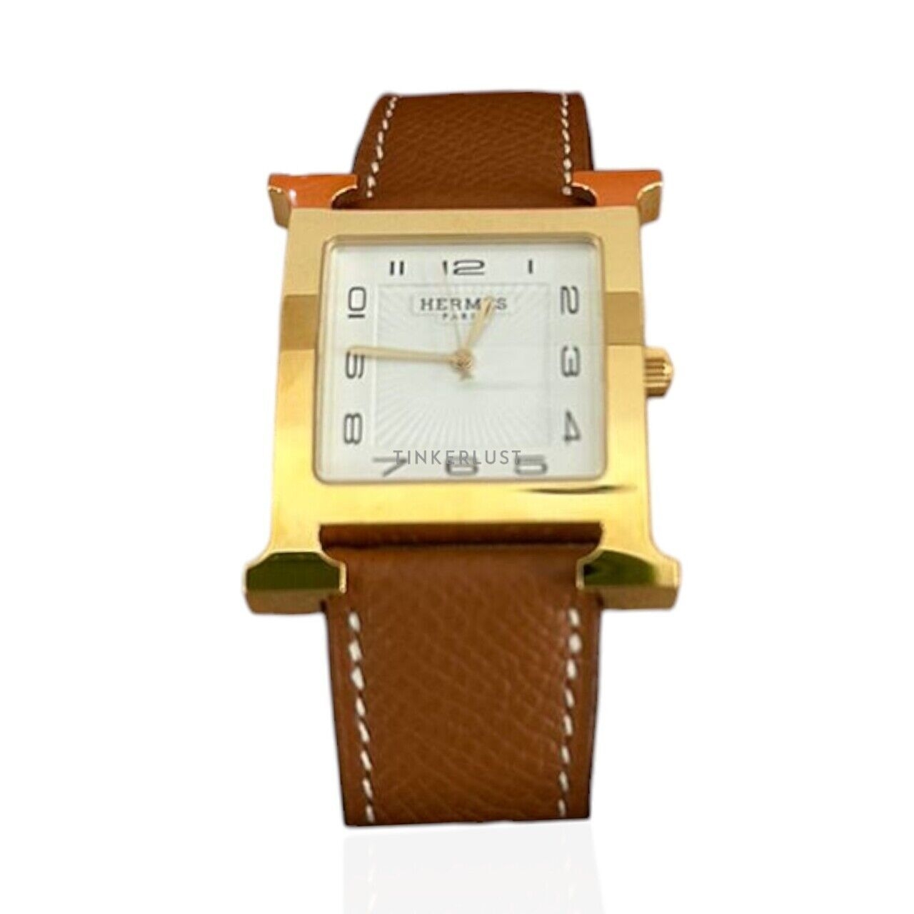 Hermes H Hour TGM Gold Epsom #U 2023 GHW Watch