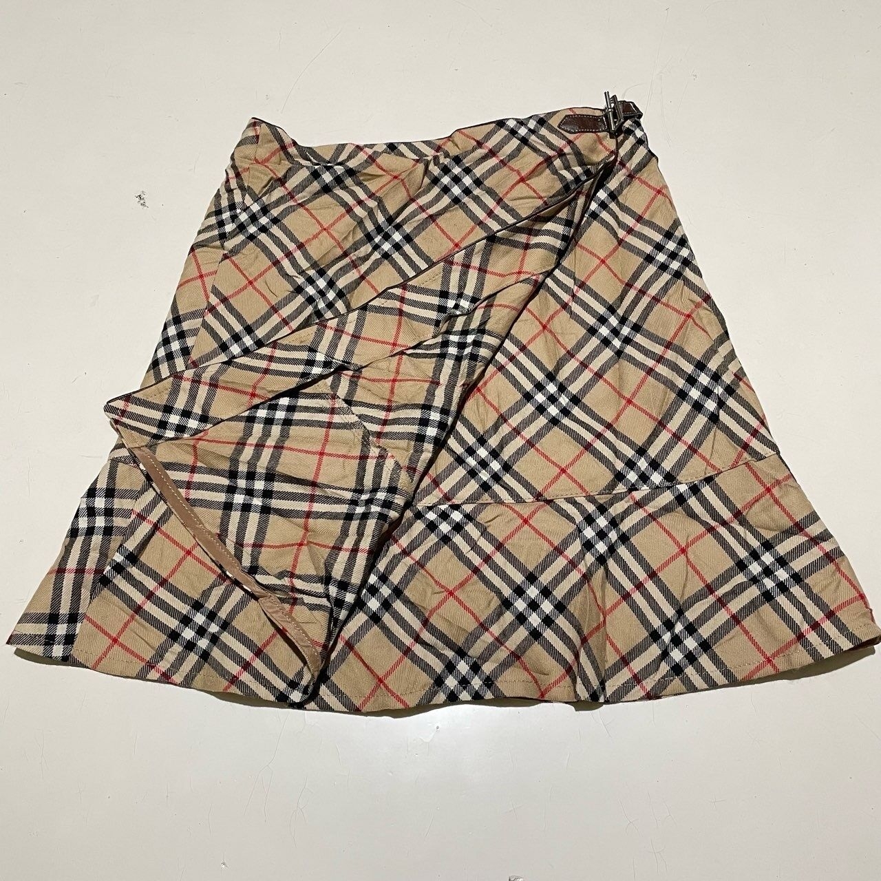 Burberry Brown Plaid Mini Skirt