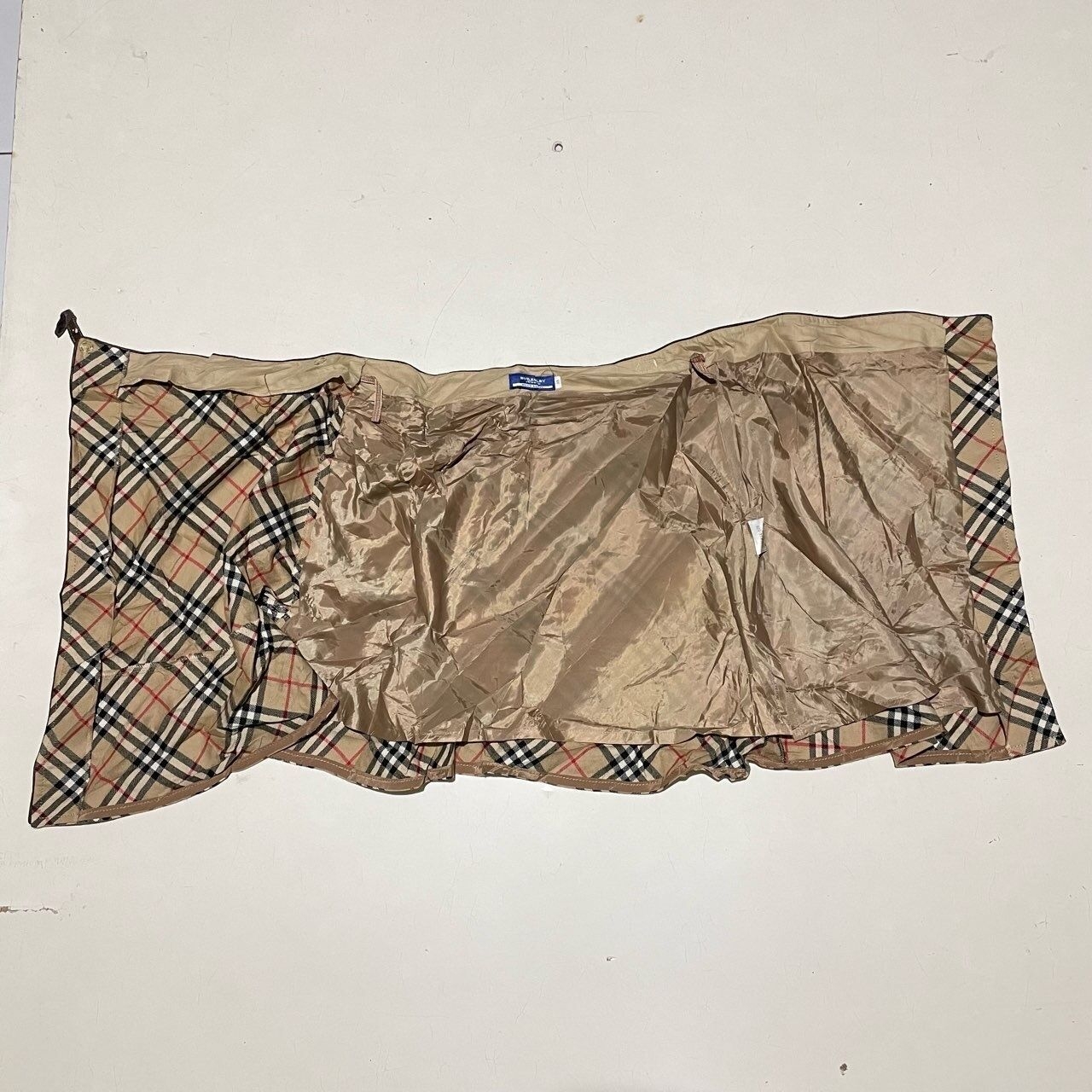 Burberry Brown Plaid Mini Skirt