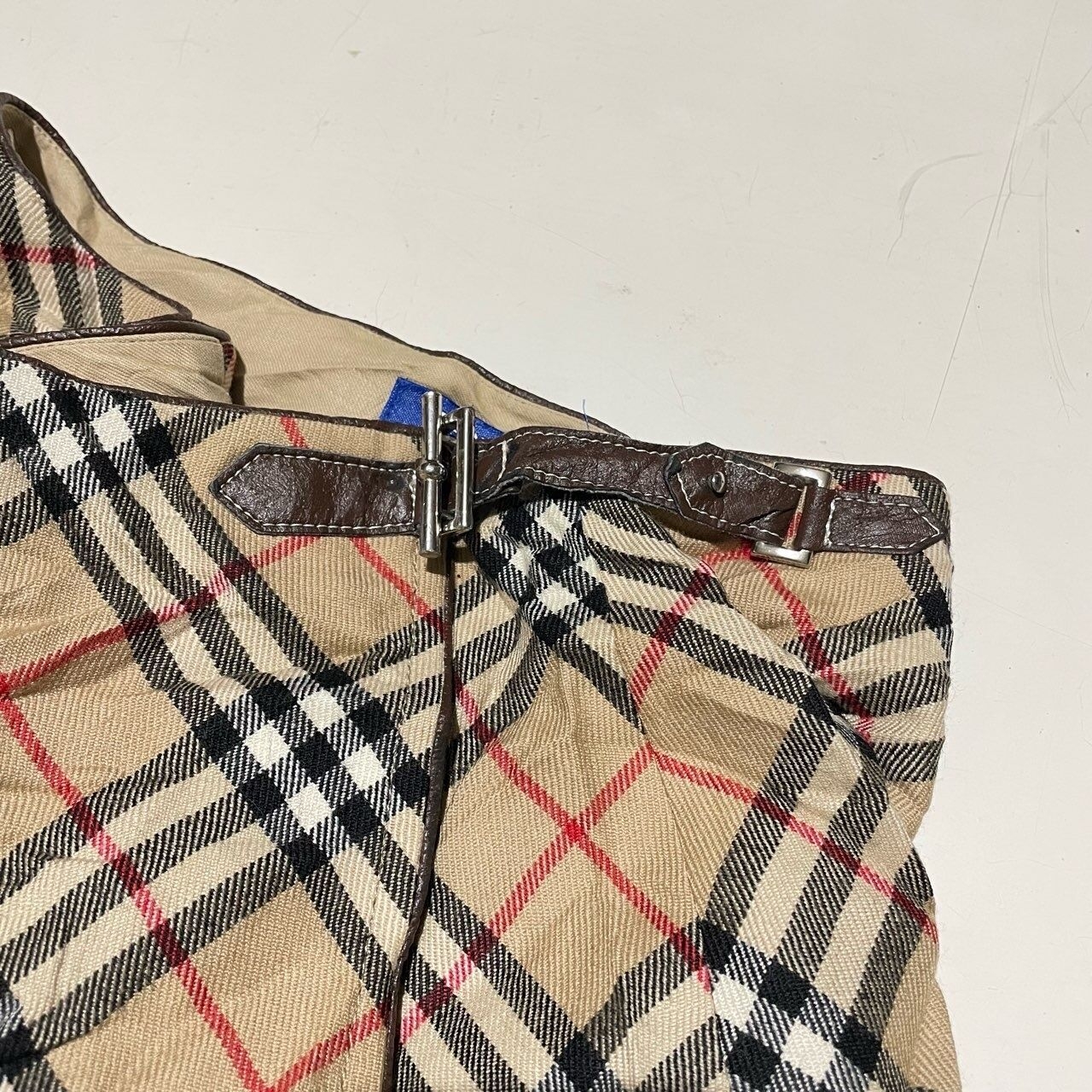 Burberry Brown Plaid Mini Skirt