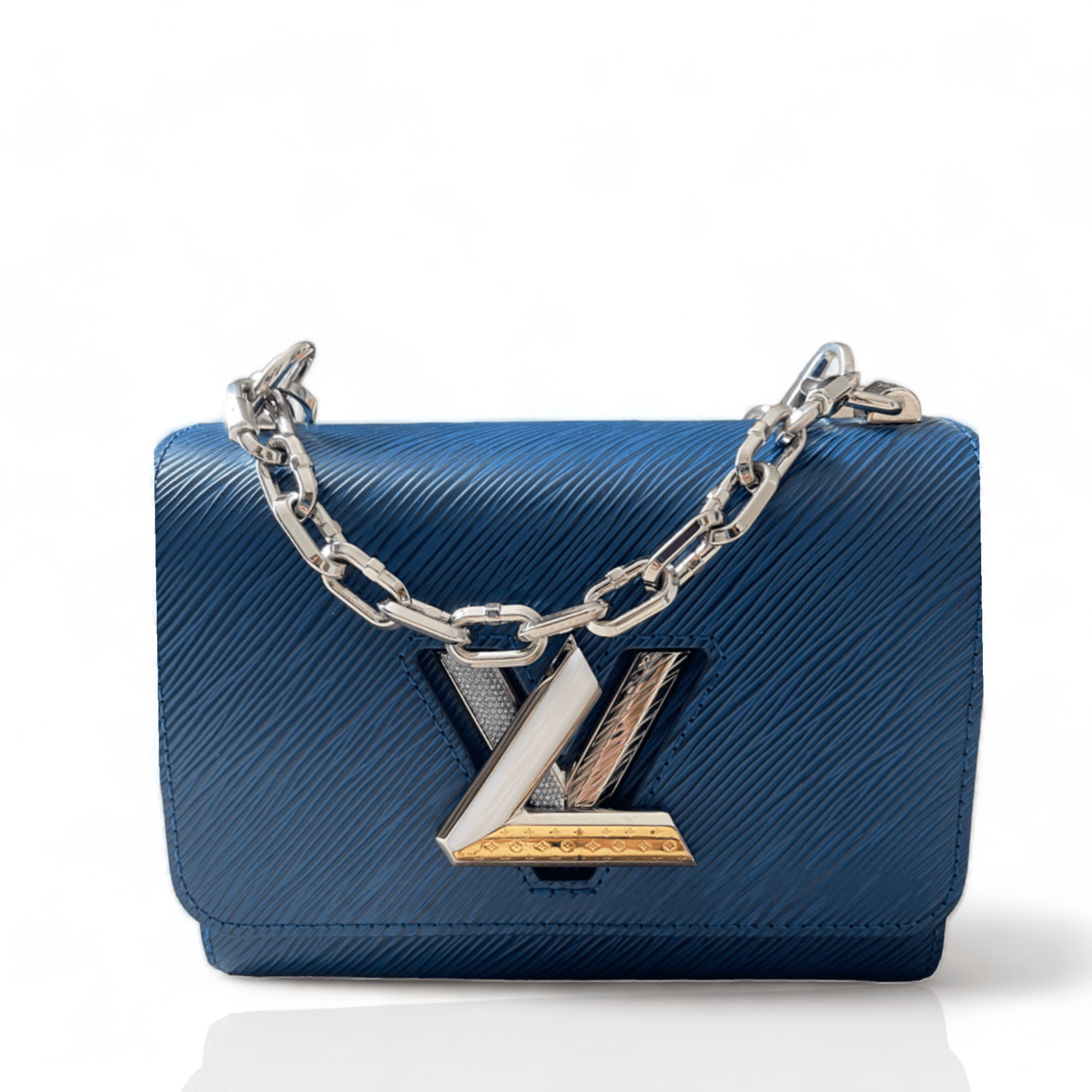 Louis Vuitton Epi Twist Blue Handbag