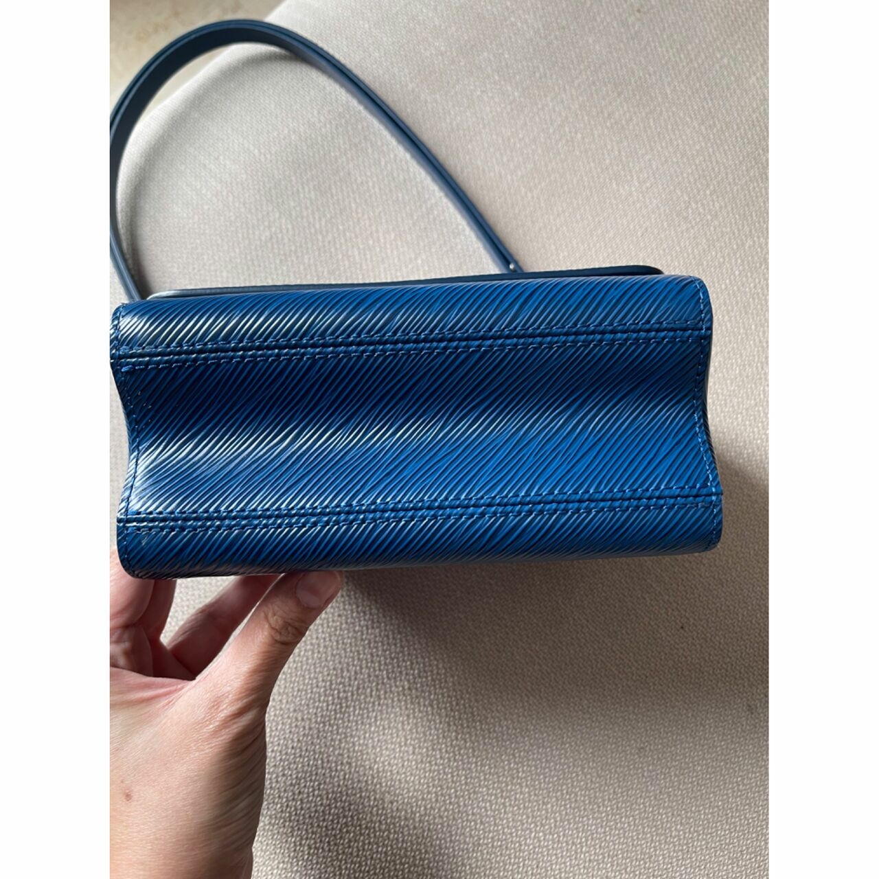 Louis Vuitton Epi Twist Blue Handbag