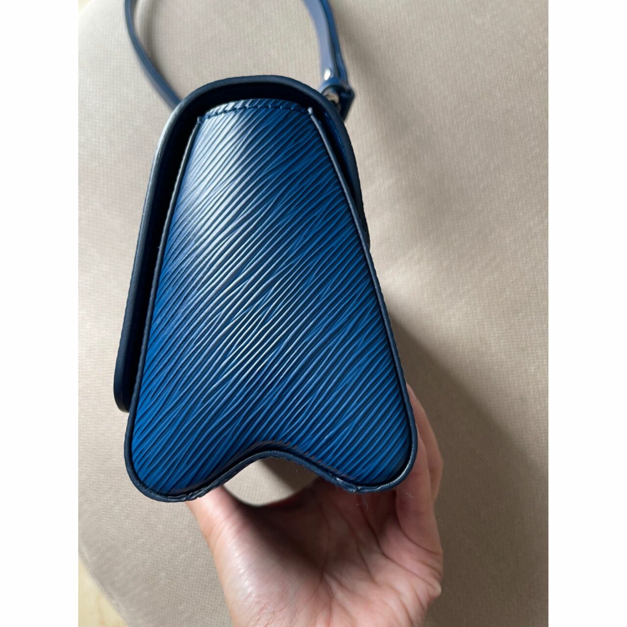 Louis Vuitton Epi Twist Blue Handbag