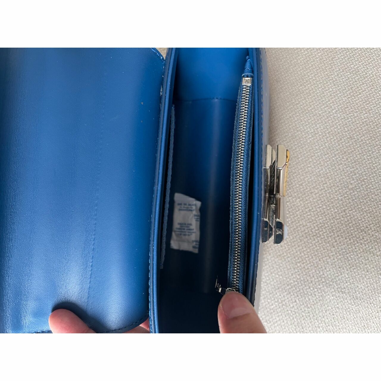 Louis Vuitton Epi Twist Blue Handbag