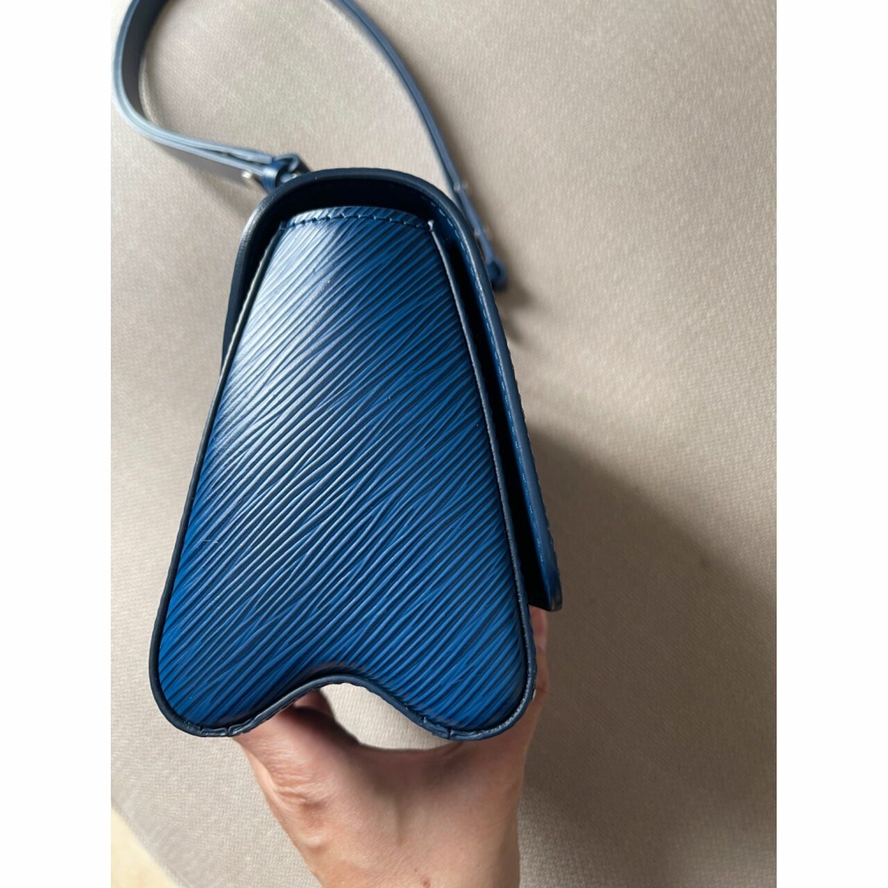 Louis Vuitton Epi Twist Blue Handbag