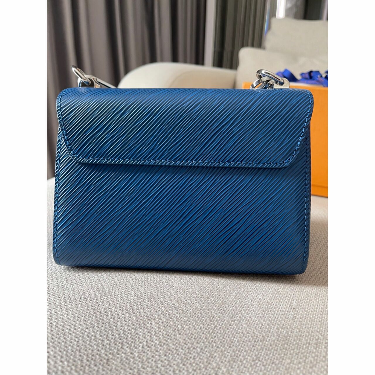 Louis Vuitton Epi Twist Blue Handbag