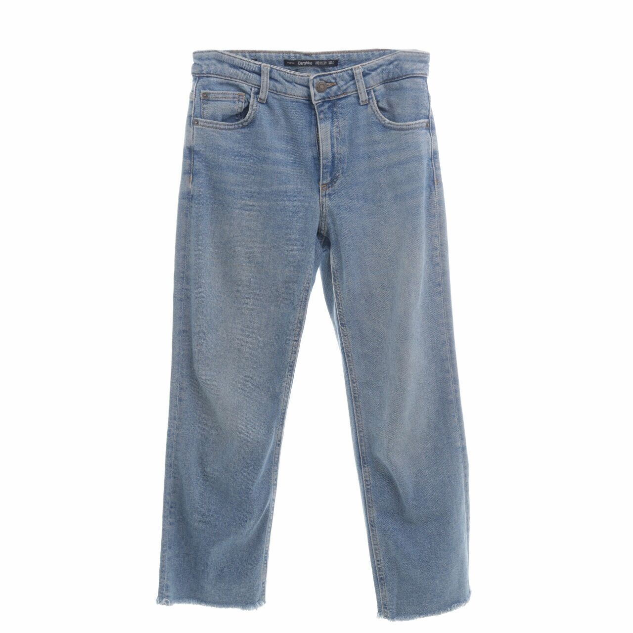 Bershka Blue Denim Long Pants