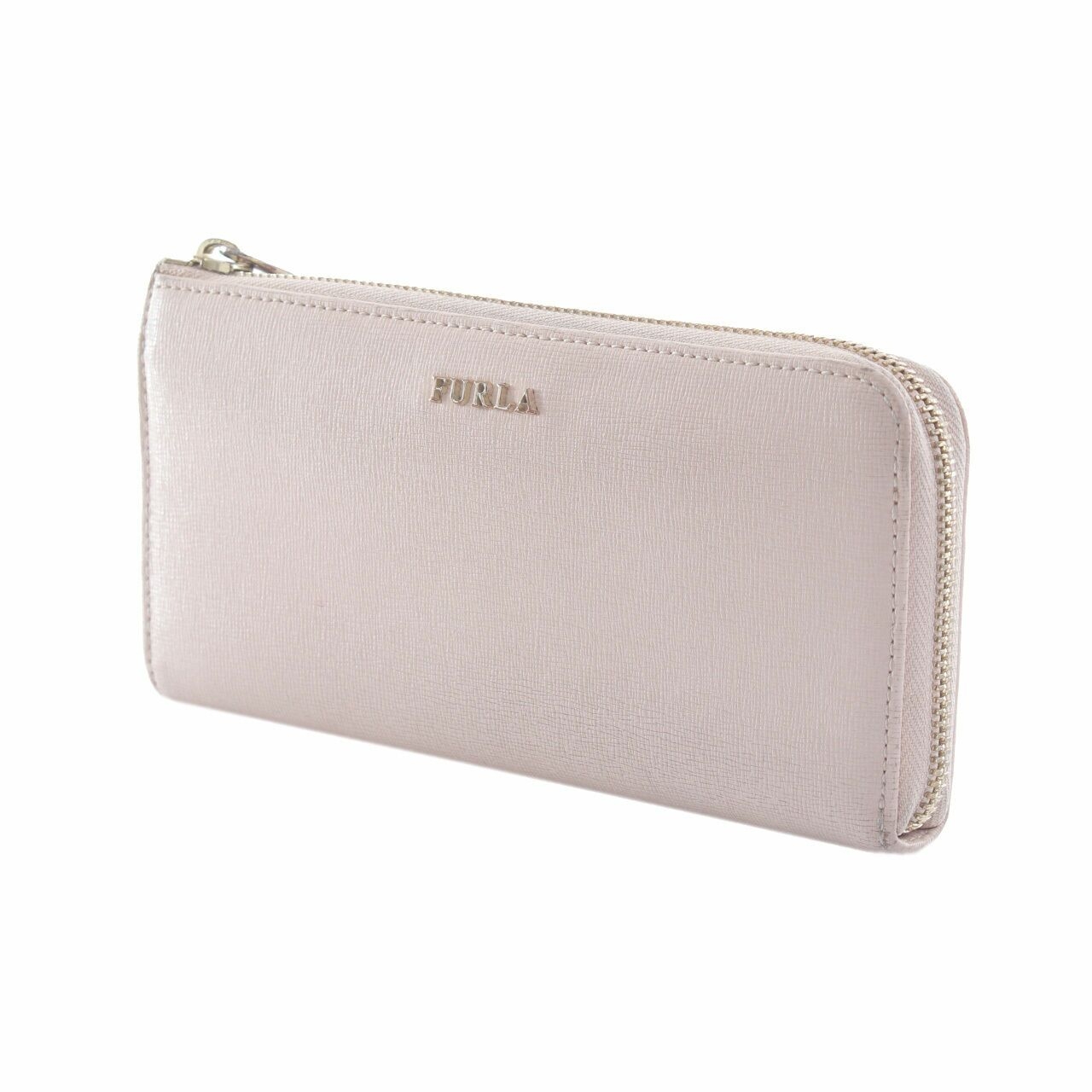 Furla All Around Zip Continental Soft Pink Leather Long Wallet