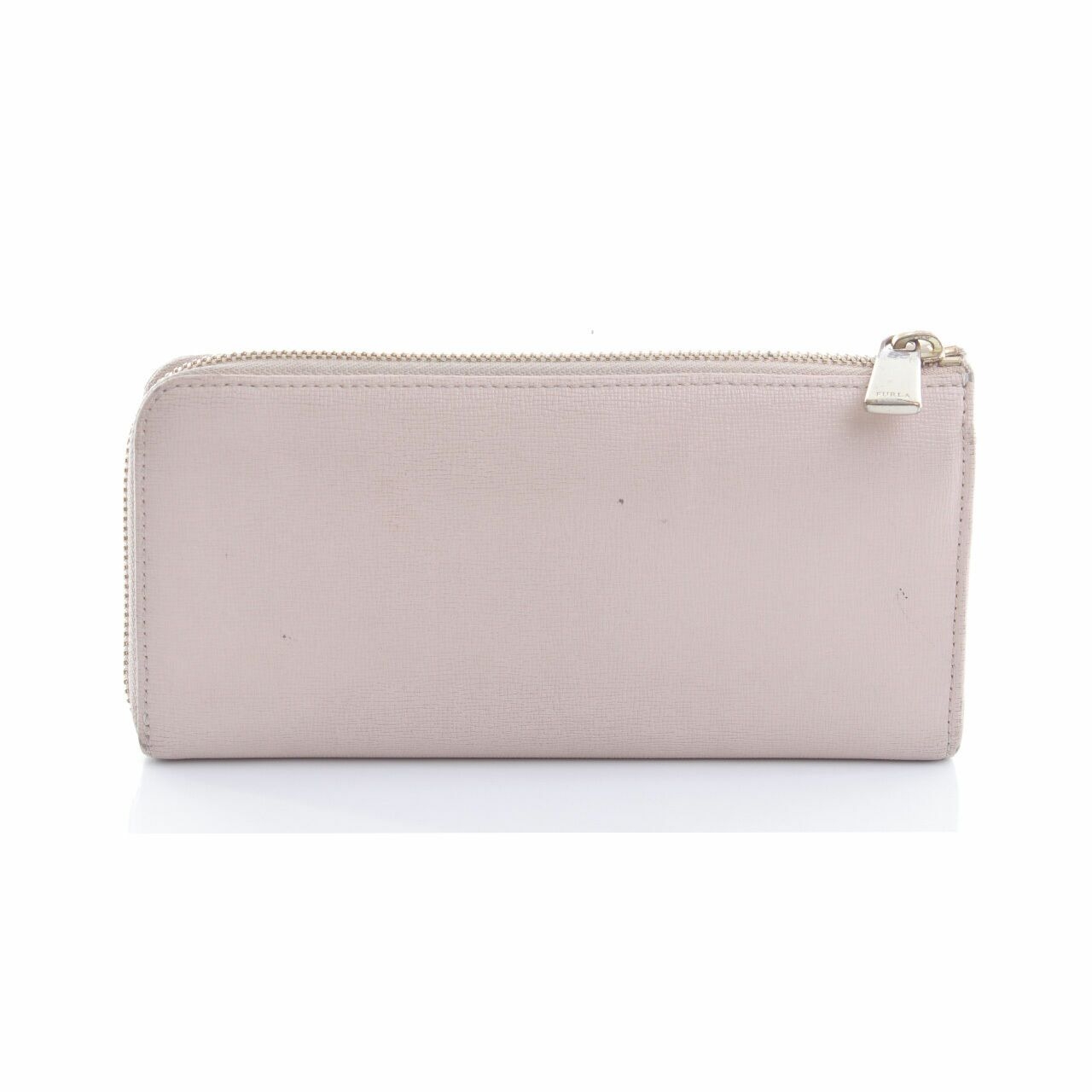 Furla All Around Zip Continental Soft Pink Leather Long Wallet